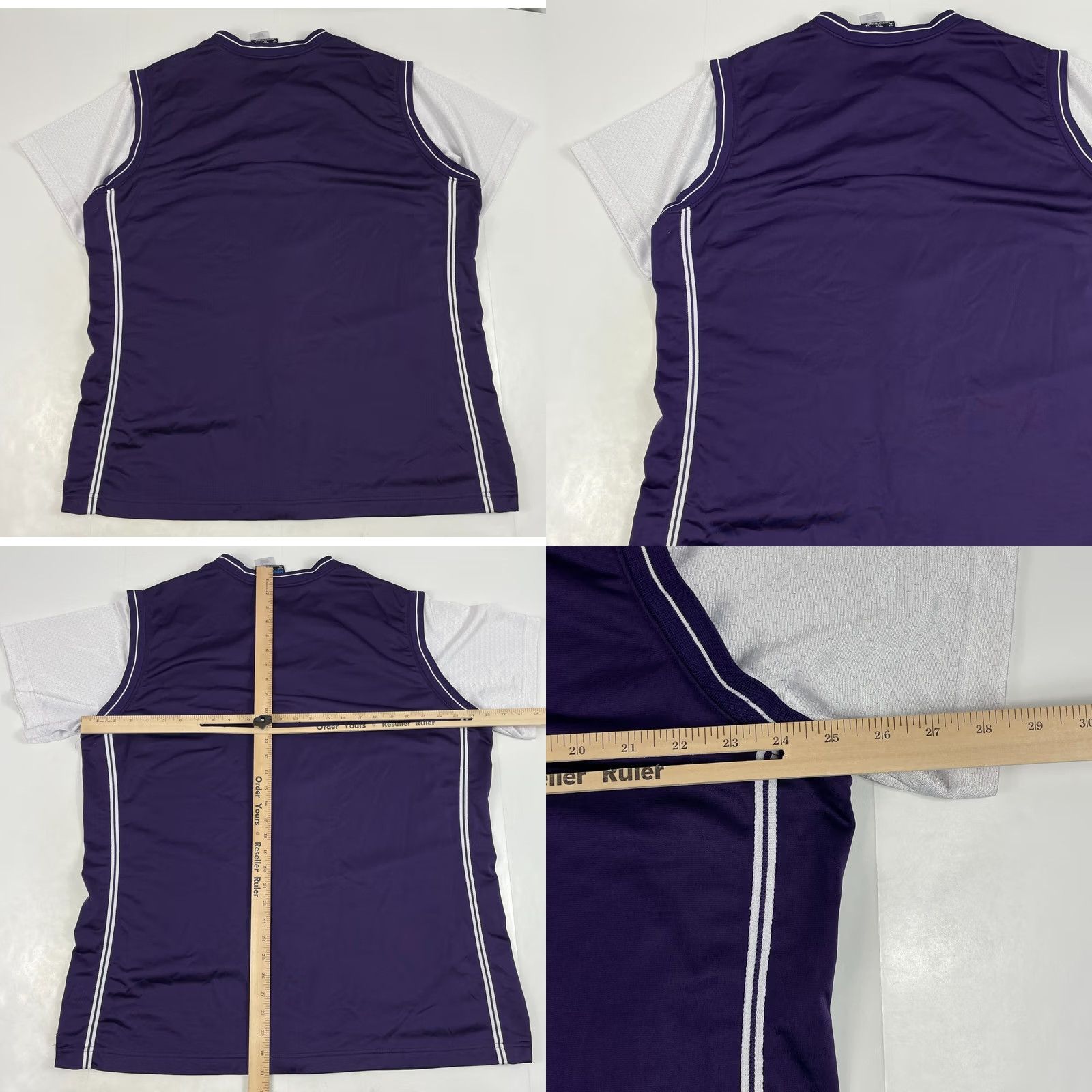 Adidas Adidas Purple Jersey Mens Extra Large Sleeve Short Size US XL / EU 56 / 4 - 8 Thumbnail