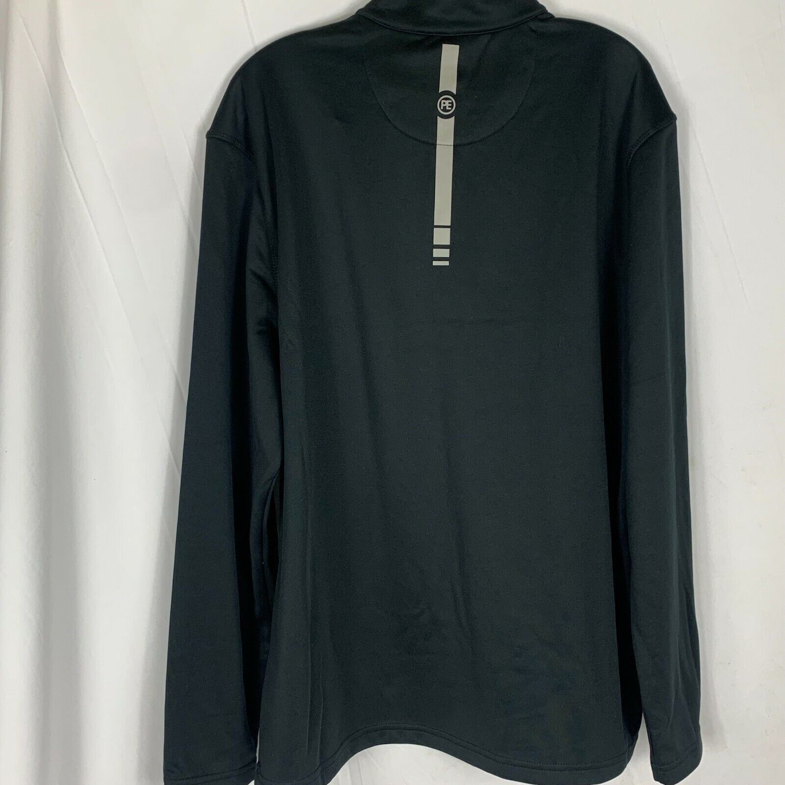 Perry Ellis Mens Perry Ellis Large Blue Cotton Blend Long Sleeve Pull Ov Size US L / EU 52-54 / 3 - 5 Thumbnail