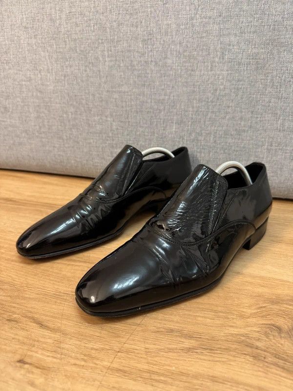 Canali Canali Italy Patent Leather Black Loafers Flats Moccasins 42 Size US 9 / EU 42 - 5 Thumbnail