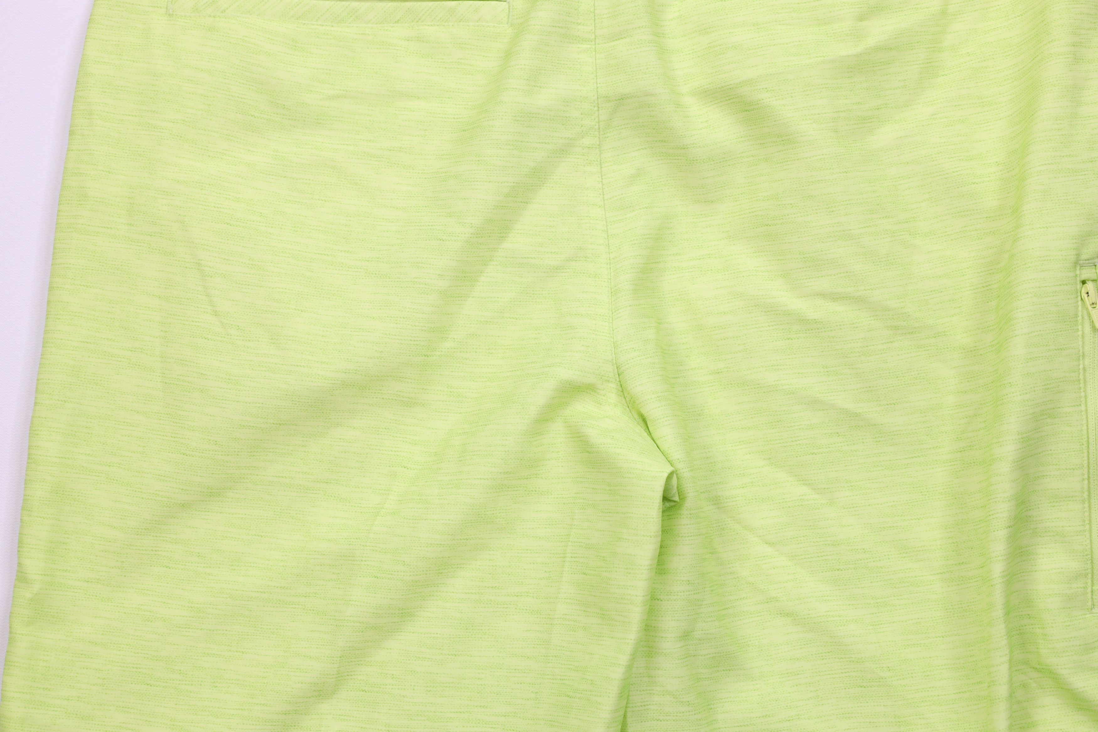 Puma × Vintage Puma Golf Cell Chambray Golfing Chino Shorts Lime Green Size US 30 / EU 46 - 14 Thumbnail