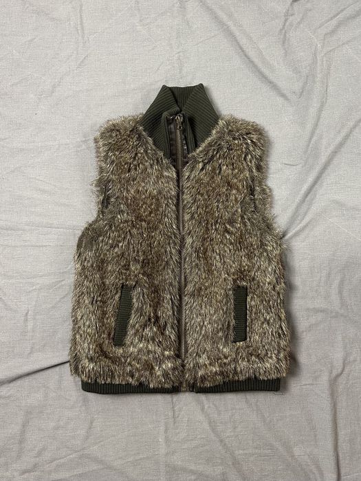 Archival Clothing Vintage Fur Vest Mohair Jacket Yohji LGB Style ...