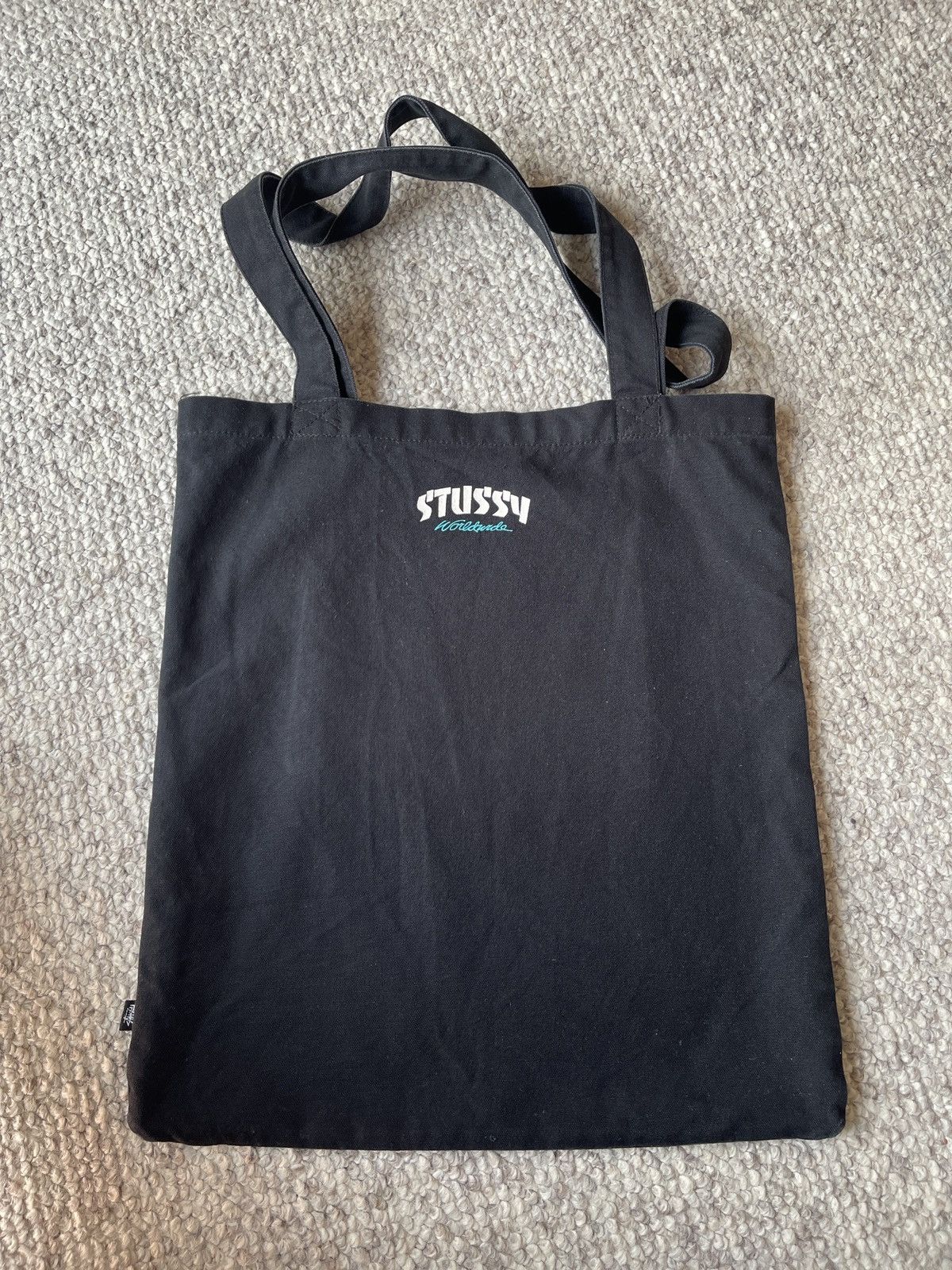 Stussy × Vintage Stussy world tour Tote bag Size ONE SIZE - 3 Thumbnail