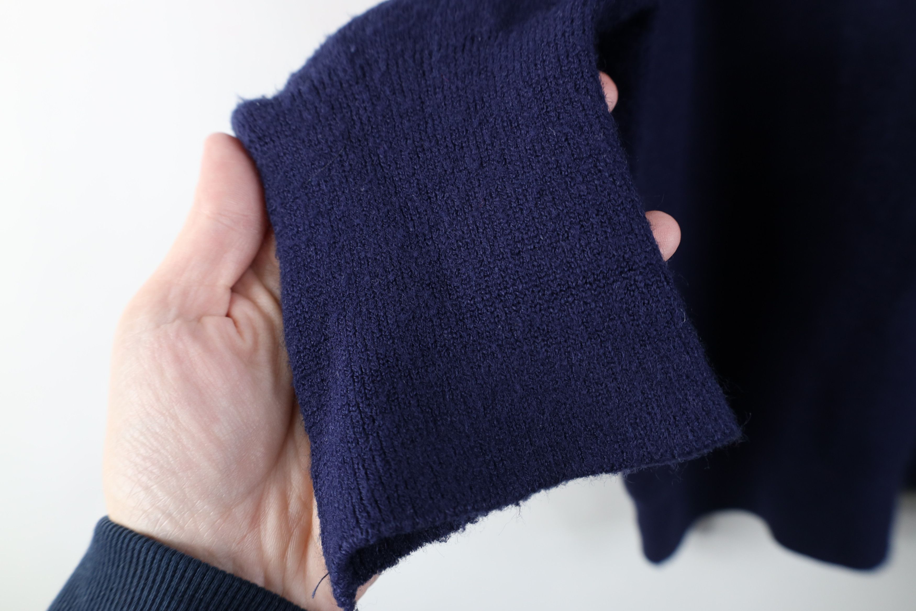 Vintage Vintage 70s Streetwear Soft Knit V-Neck Sweater Blue USA Size US M / EU 48-50 / 2 - 7 Thumbnail