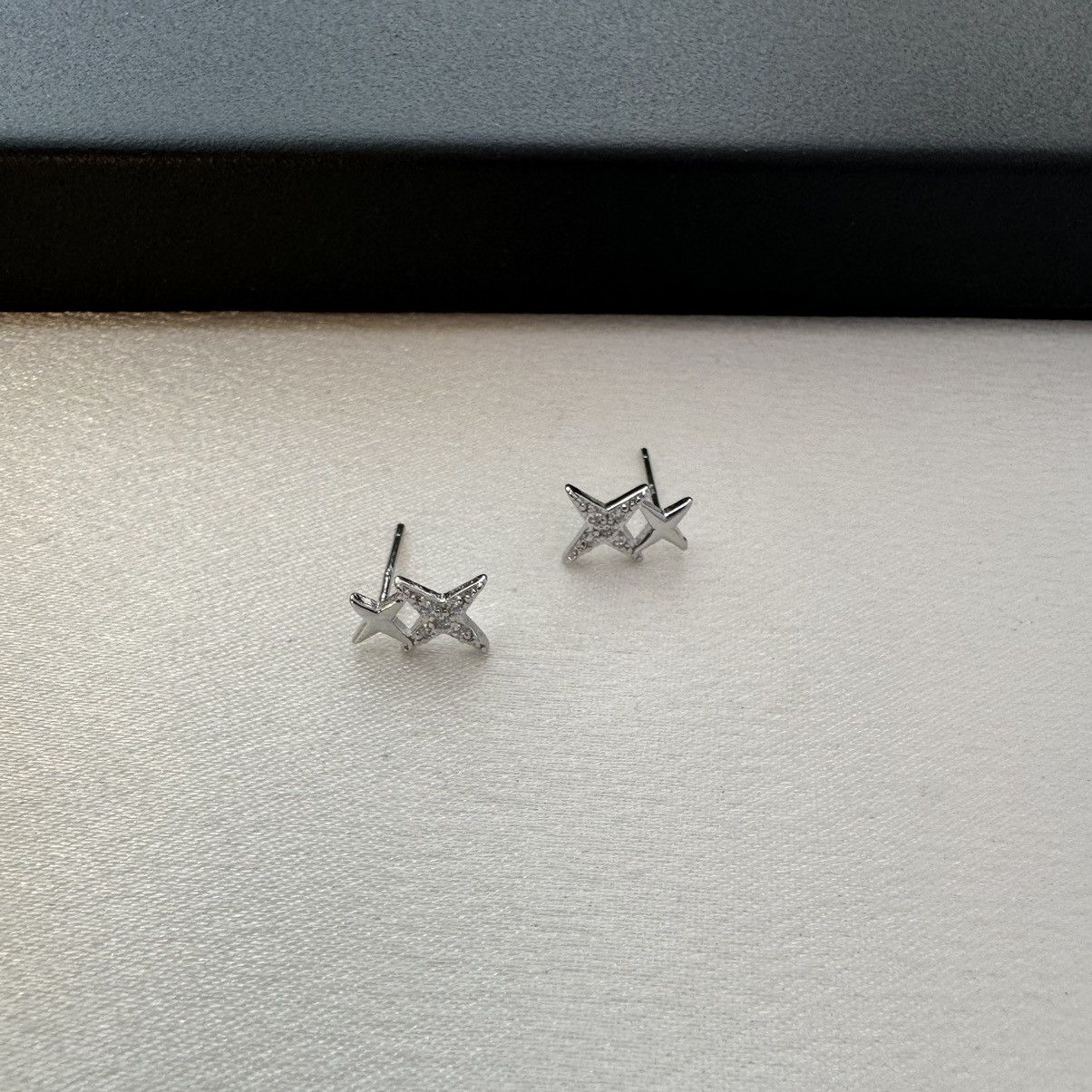 Other Small CZ Star Stud Earrings for Men Women,Unisex Style Size ONE SIZE - 1 Thumbnail