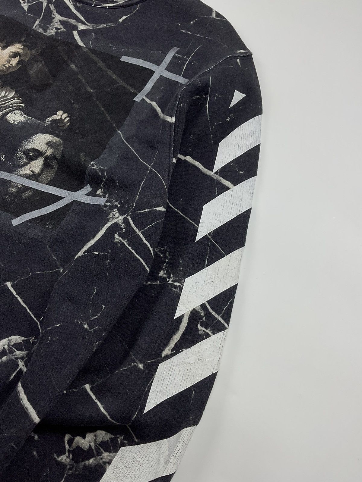 Off White Caravaggio Marble Sweatshirt