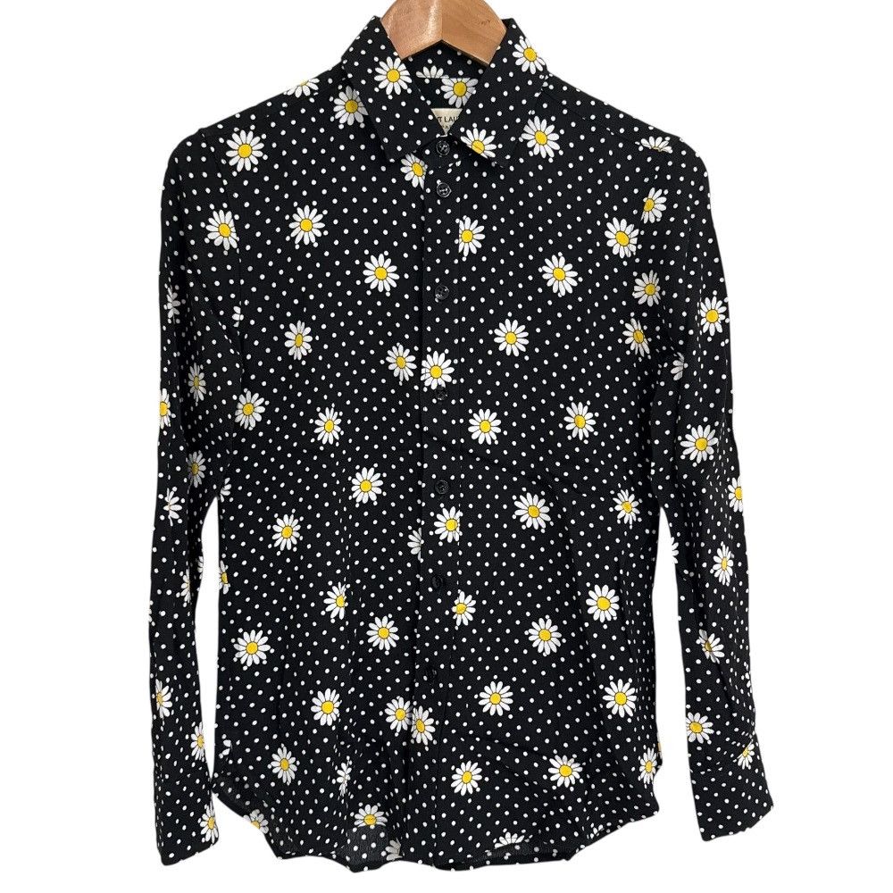 Yves Saint Laurent Saint Laurent Paris Flower Dot Long Sleeve Shirt Cotton Dress Shirt DUTY FREE for USA