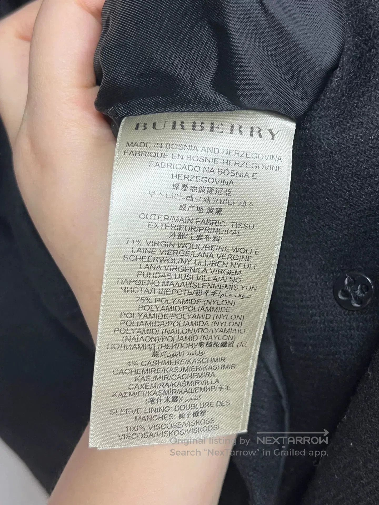 Burberry Burberry Cashmere Check Coat Size UK6. Size S / US 4 / IT 40 - 3 Thumbnail