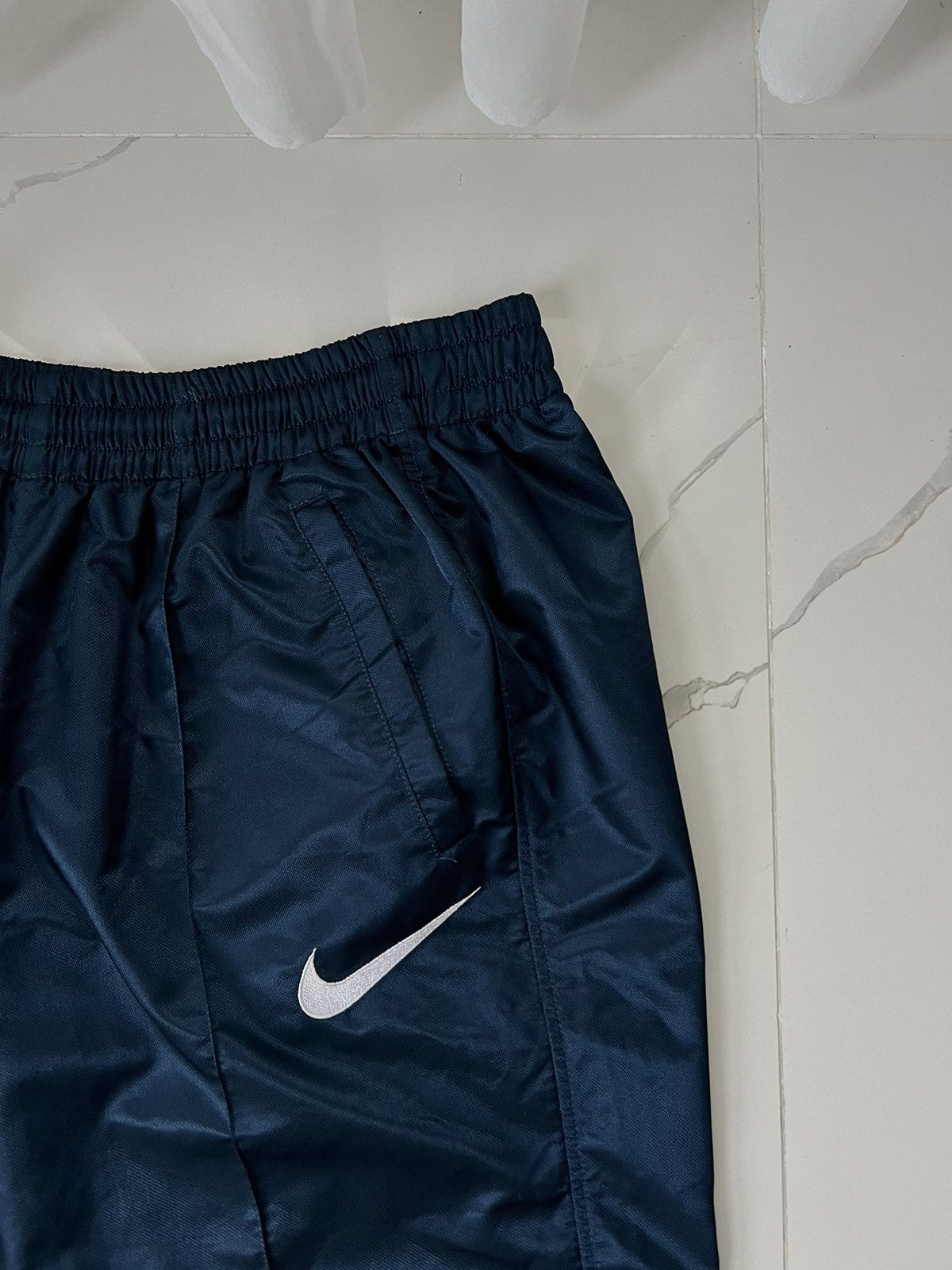 Nike × Vintage 90’s NIKE BIG DOUBLE SWOOSH LOGO BAGGY TRACK Y2K PANTS Size US 32 / EU 48 - 5 Thumbnail