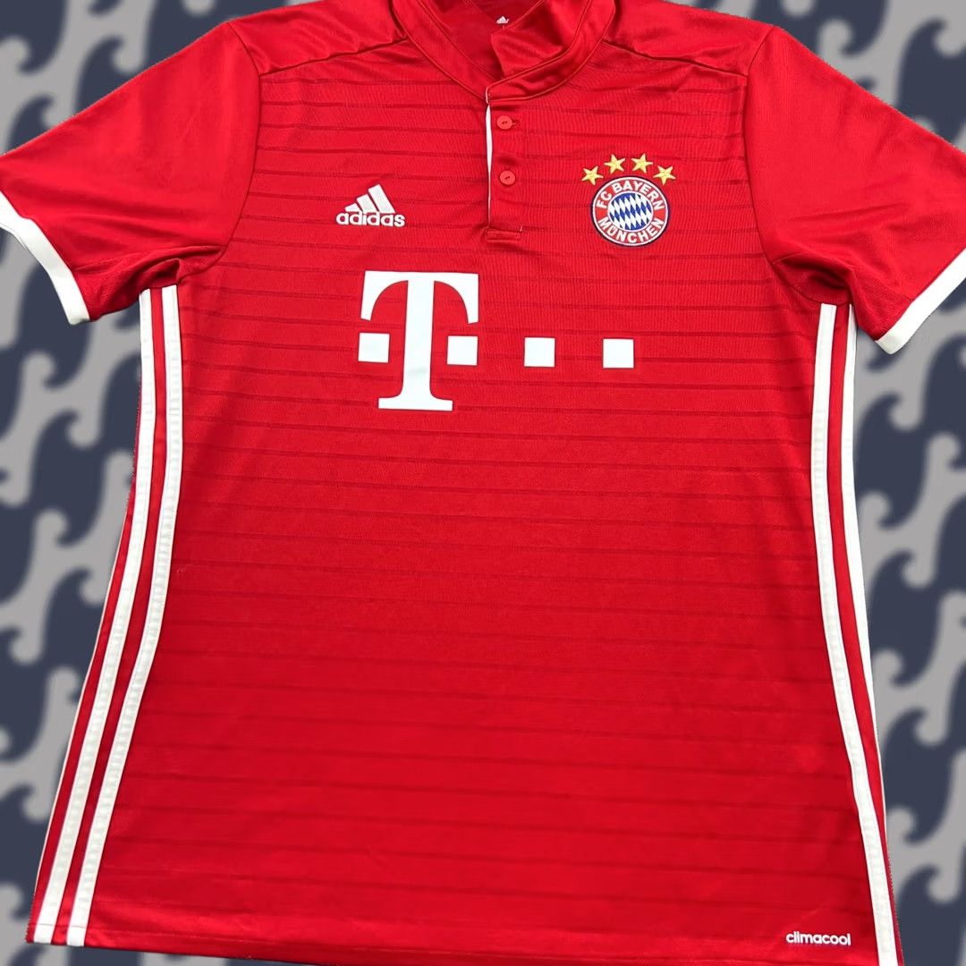 Adidas Adidas Bayern Munich 2016 2017 Home Football Shirt Jersey Mens Large Red Size US L / EU 52-54 / 3 - 1 Thumbnail