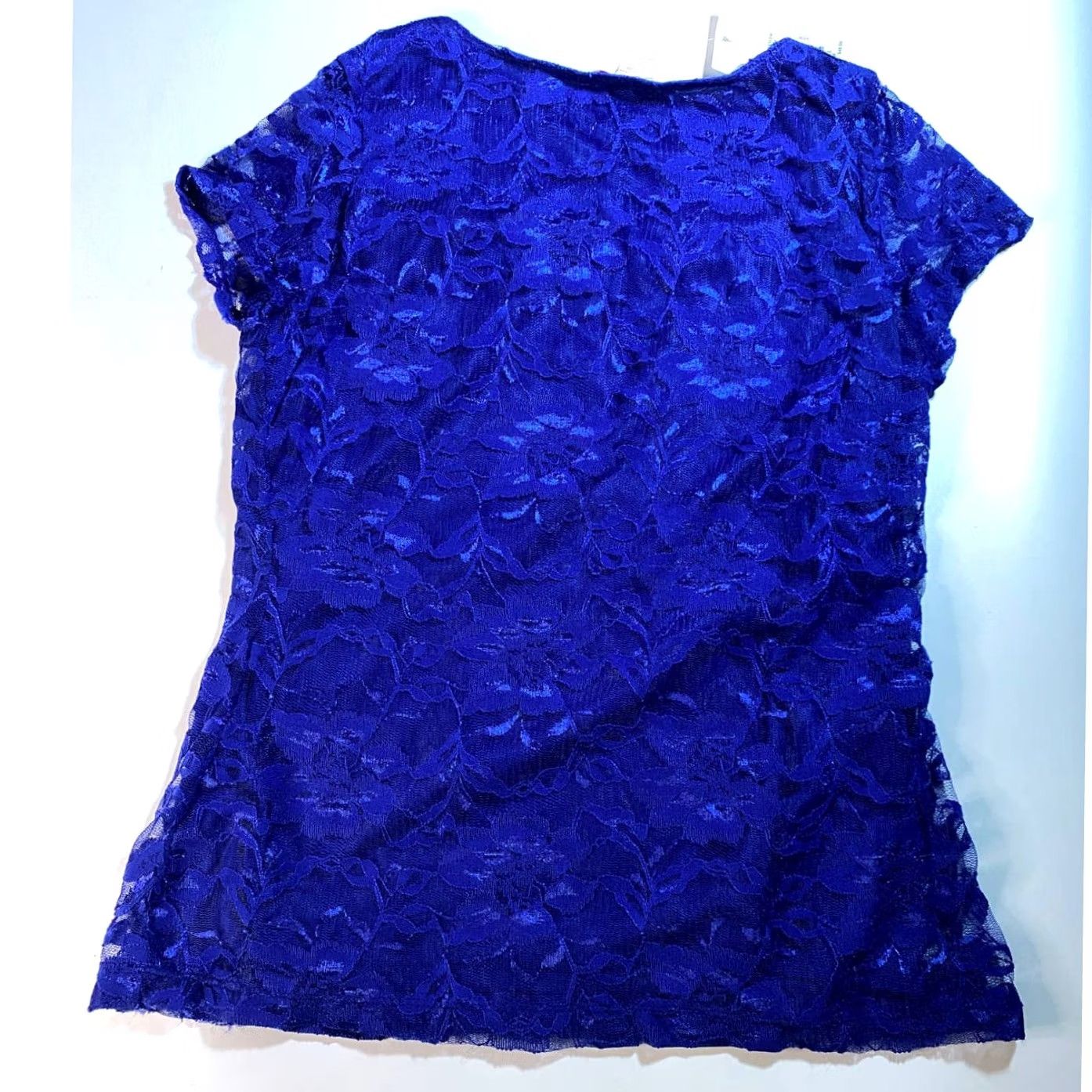 Isaac Mizrahi Isaac Mizrahi Top Women's M Floral Lace Blue Size M / US 6-8 / IT 42-44 - 2 Thumbnail