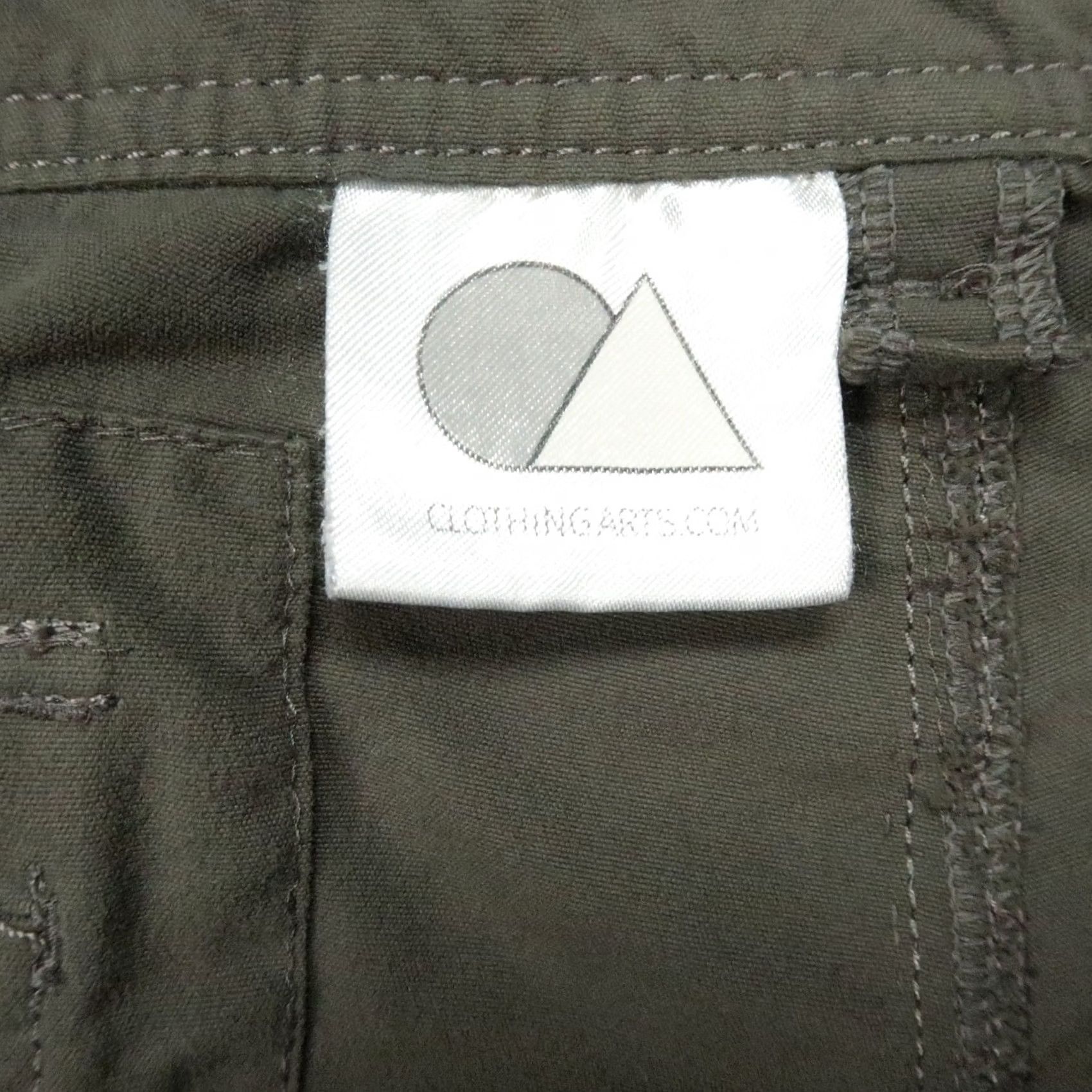 Vintage Clothing Arts Pants Mens 40x30 Green Nylon Cargo Pickpocket Proof Travel Hiking Straight Front Zip Pocketed Chino Casual Workwear 40 Regular Mens Size US 40 / EU 56 - 3 Thumbnail