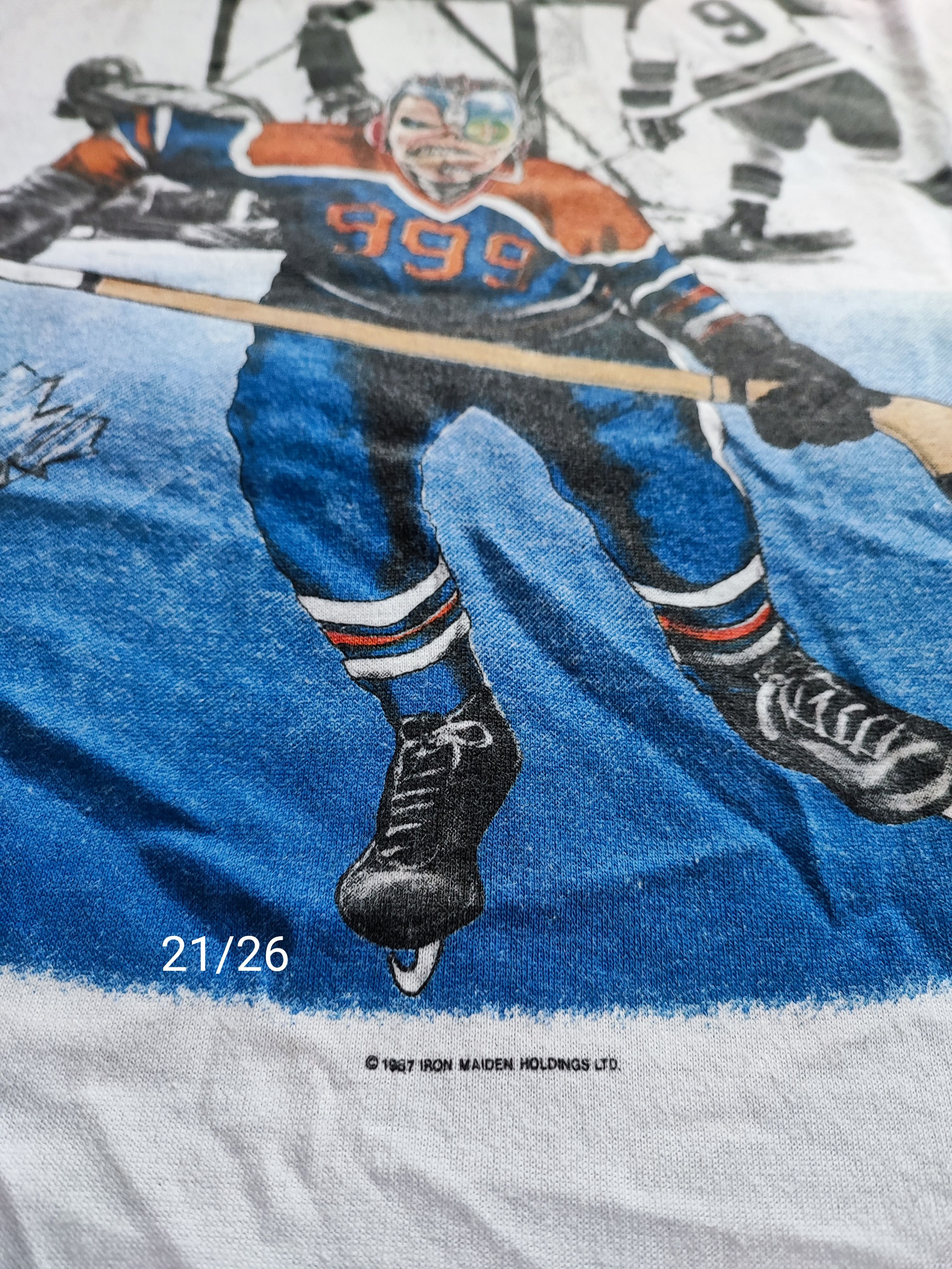 Band Tees Iron Maiden Hockey Canada Size US M / EU 48-50 / 2 - 2 Thumbnail