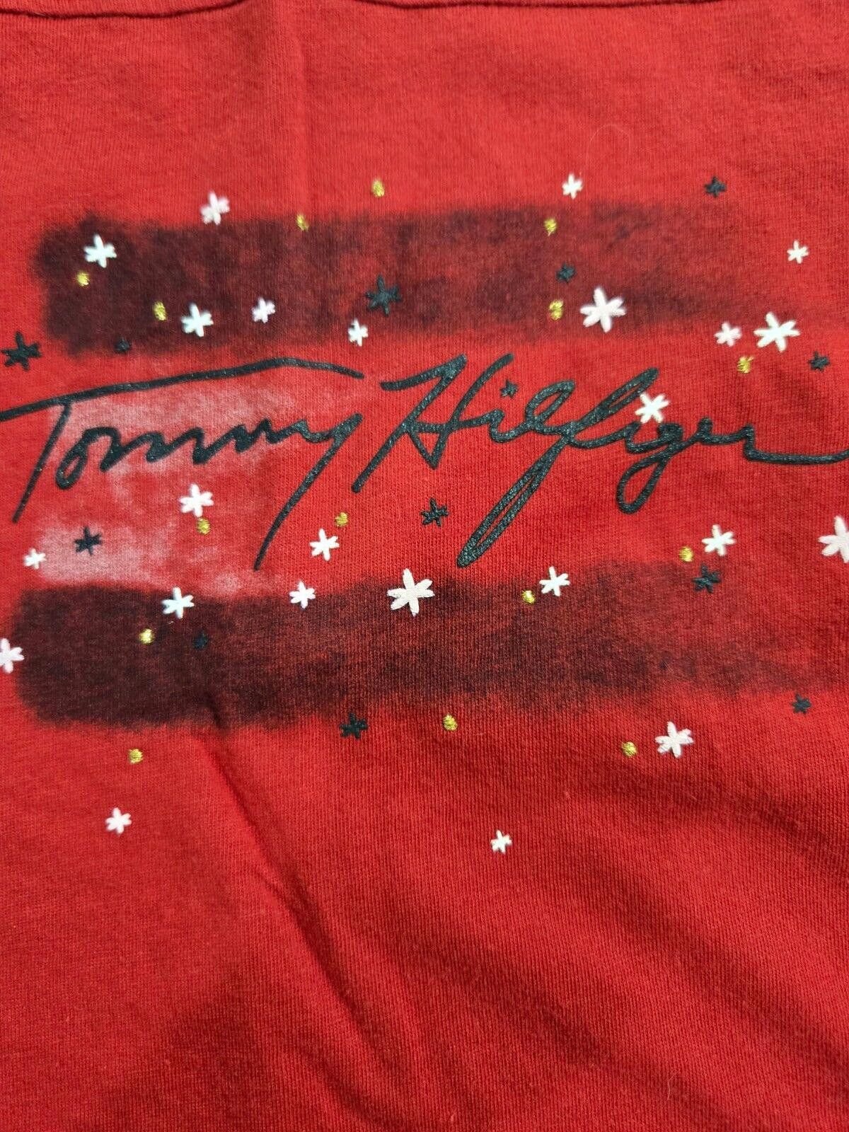 Tommy Hilfiger Womens Tommy Hilfiger T-Shirt Top Spellout Y2K Vintage EUC Size L / US 10 / IT 46 - 2 Thumbnail