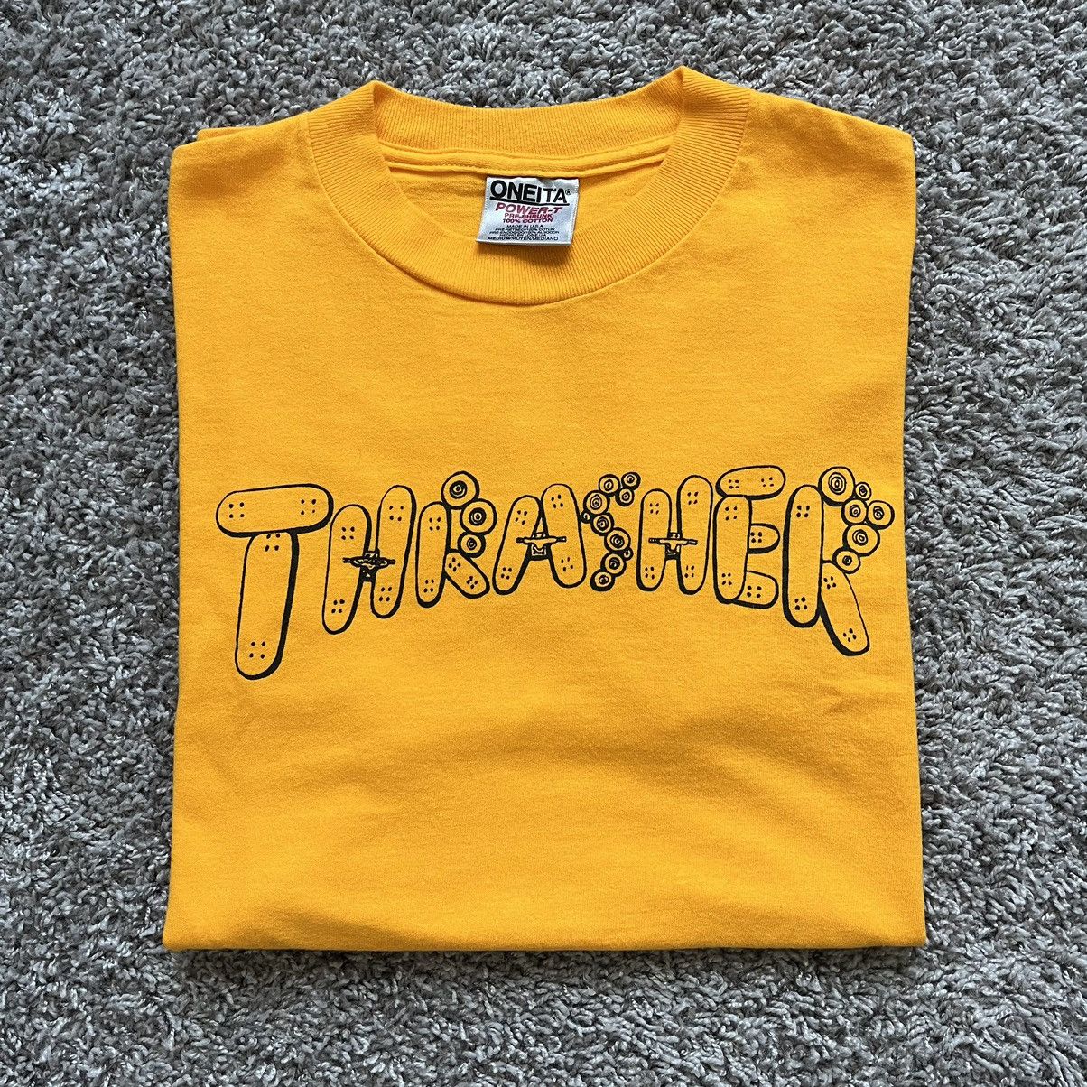 Thrasher × Vintage Vintage 90s Thrasher Skateboarding Mag Tee T Shirt OG Oneita Size US M / EU 48-50 / 2 - 1 Thumbnail