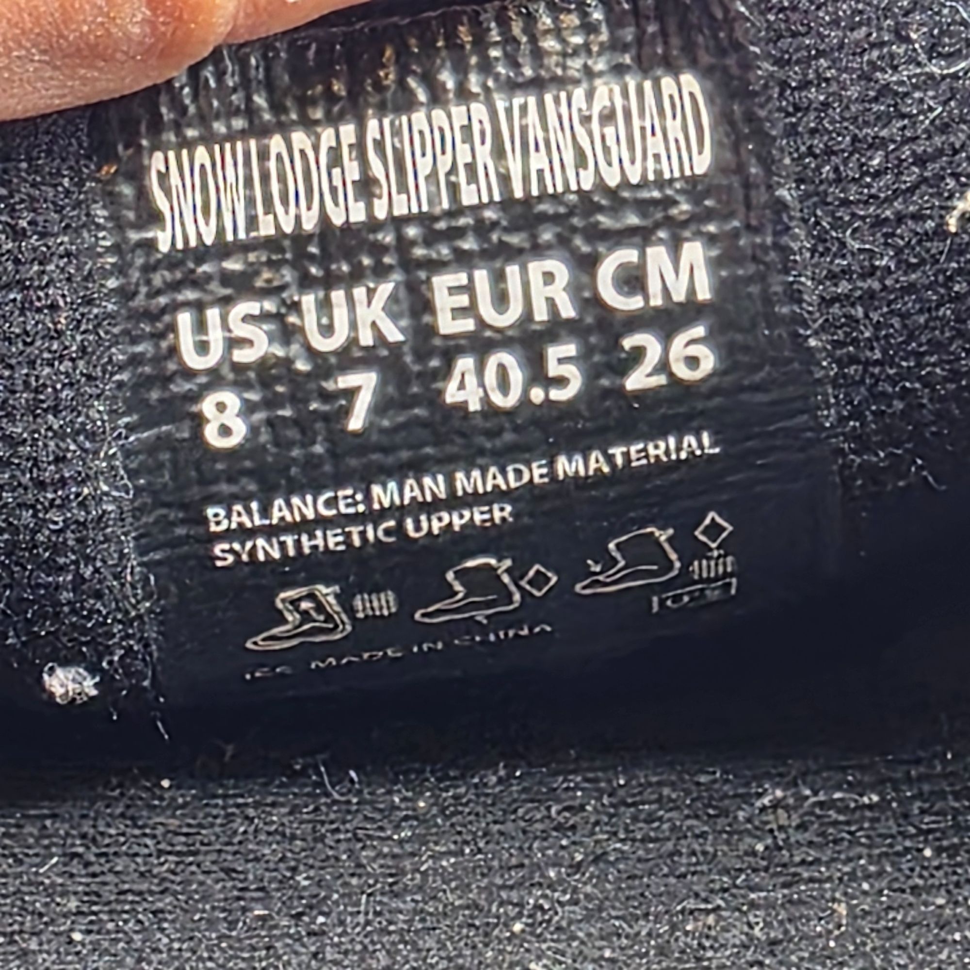 Vans Vans Snow Lodge Slipper Vansguard Mens Size 8 Black Quilted Size US 8 / EU 41 - 9 Thumbnail
