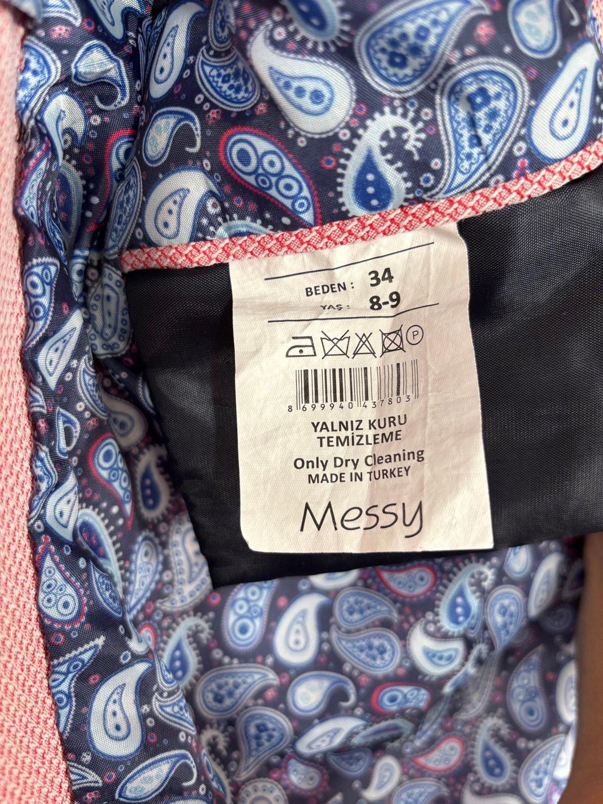Other Boys Pink Textured Blazer with Paisley Lining Size 8/9 Size US M / EU 48-50 / 2 - 7 Thumbnail
