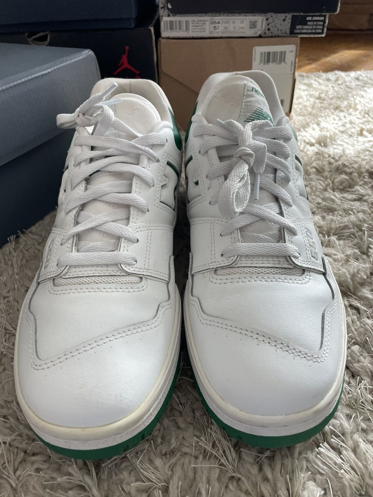 New Balance New Balance Mens 550 White Classic Pine Size US 11.5 / EU 44-45 - 4 Thumbnail