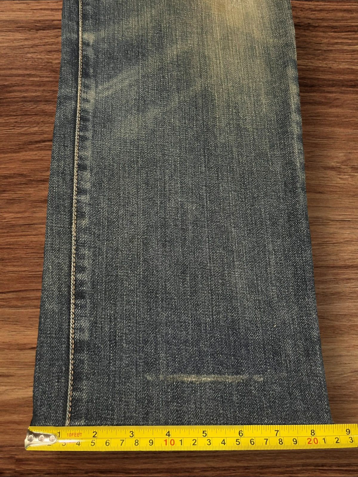 Edwin × Japanese Brand Vintage Japanese Brand Edwin Blue Mud Washed Distressed Jean Size US 32 / EU 48 - 17 Thumbnail