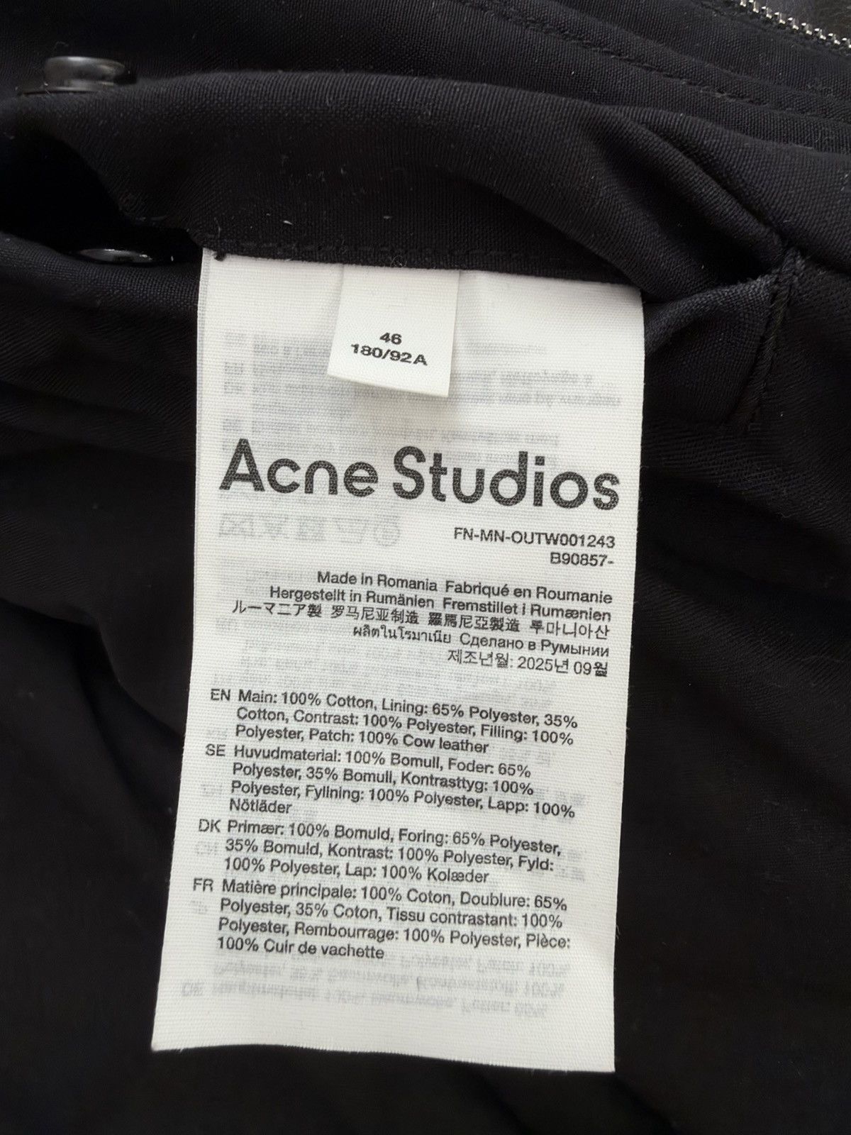 Acne Studios Acne Studios Twill Bomber Jacket Size US S / EU 44-46 / 1 - 5 Thumbnail
