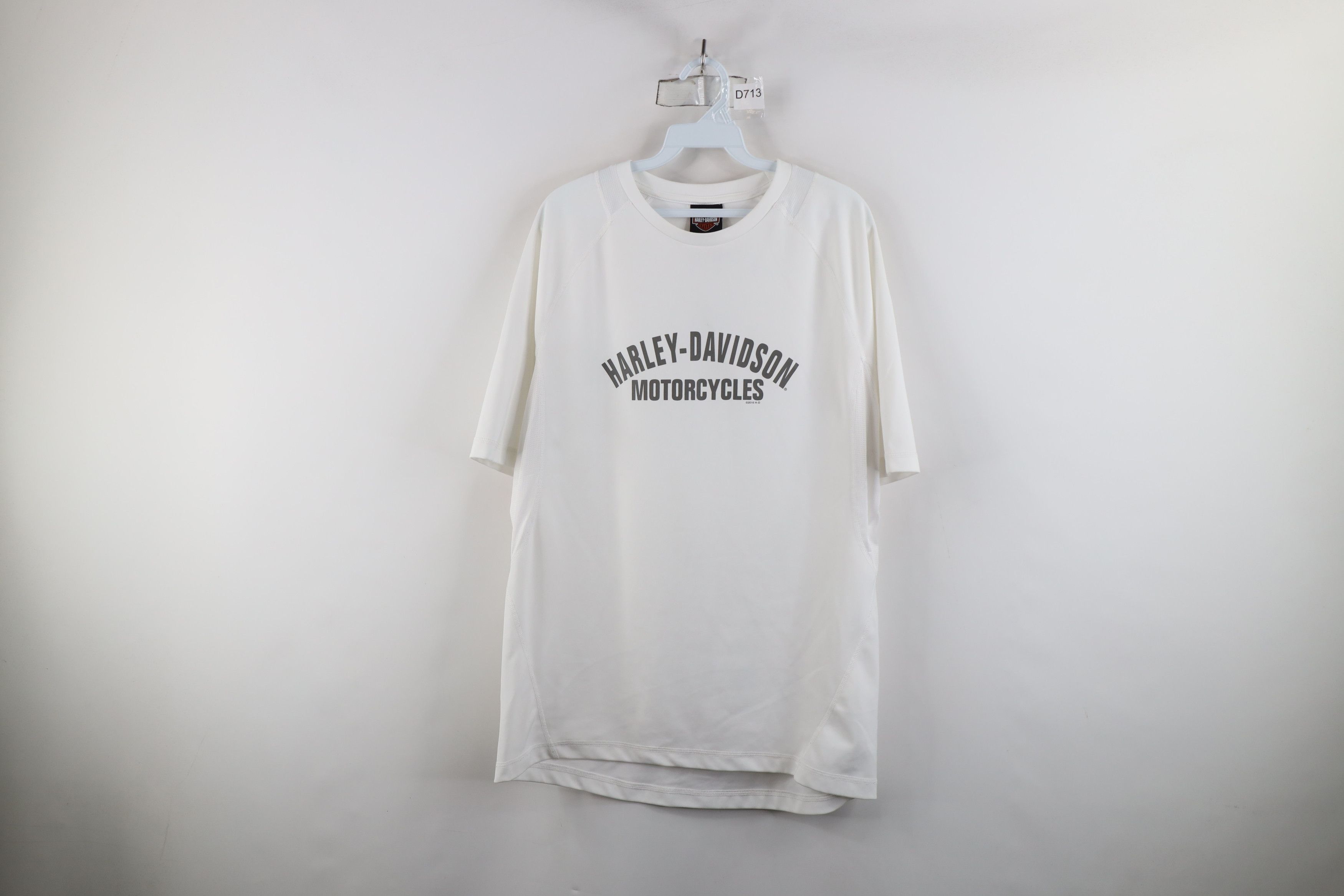 Harley Davidson × Vintage Harley Davidson Letter Spell Out Knit Short Sleeve T-Shirt Size US L / EU 52-54 / 3 - 1 Thumbnail