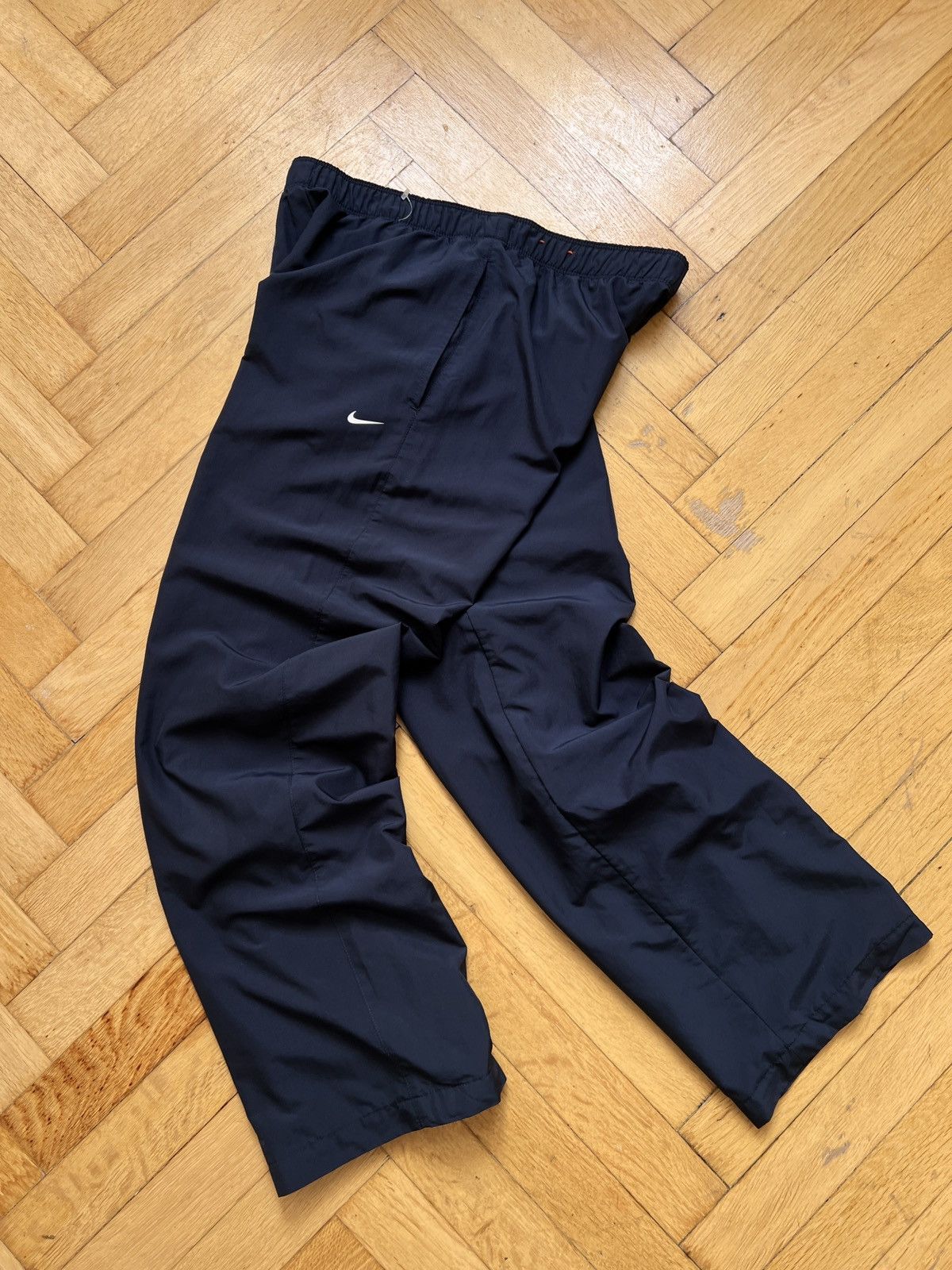 Nike × Vintage Nike VTG 2000s ultralight track pants dark blue navy y2k rap Size US 30 / EU 46 - 4 Thumbnail