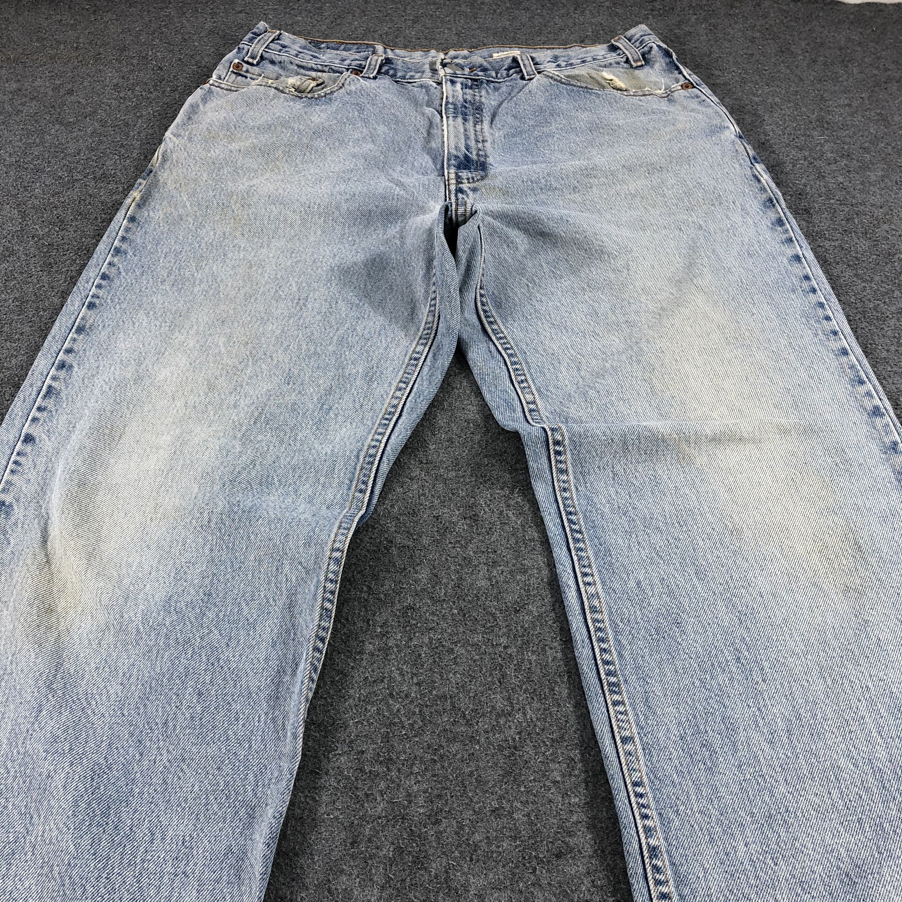 Levi's × Vintage Vintage 90s Light Wash Levis 550 Jeans-JM725A Size US 36 / EU 52 - 3 Thumbnail