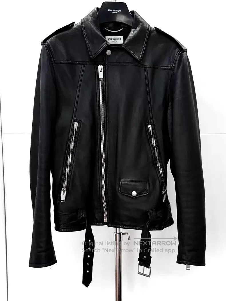 Saint Laurent Paris Saint Laurent Paris Black Samurai Witch Leather Jacket i Size US M / EU 48-50 / 2 - 2 Thumbnail