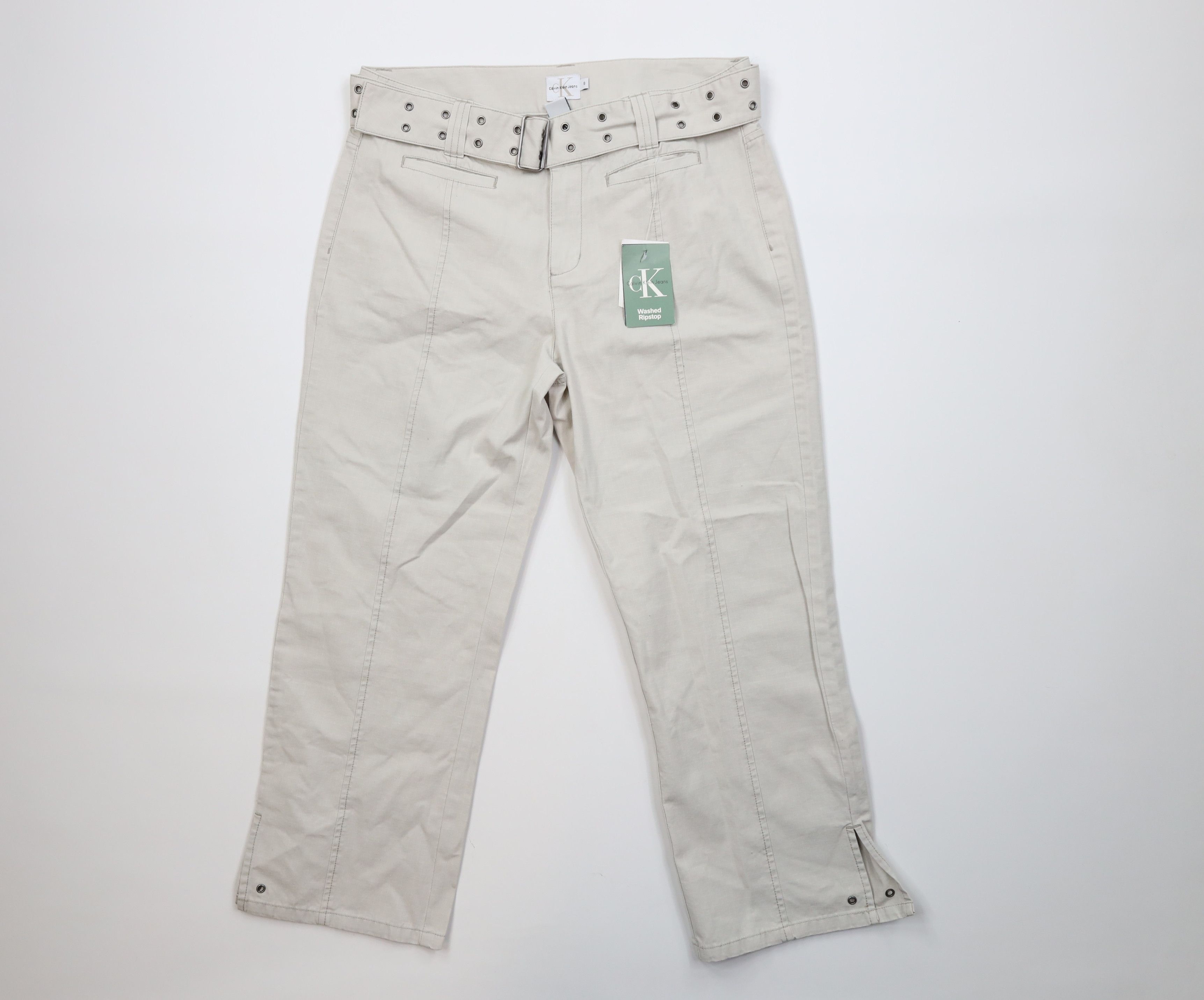 Calvin Klein Deadstock Vintage Y2K Calvin Klein Cropped Ripstop Pants Size 30" / US 8 / IT 44 - 1 Thumbnail