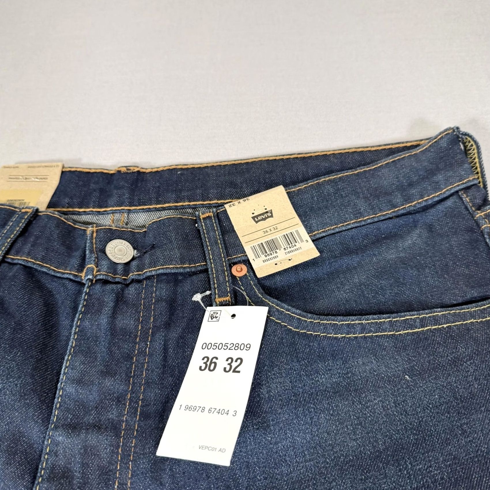 Levi's Levi's Jeans Mens 36x32 Blue 505 Straight Comfort Stretch Denim Pants Cowboy Regular Fit Straight Leg Jeans Mens Size US 36 / EU 52 - 3 Thumbnail