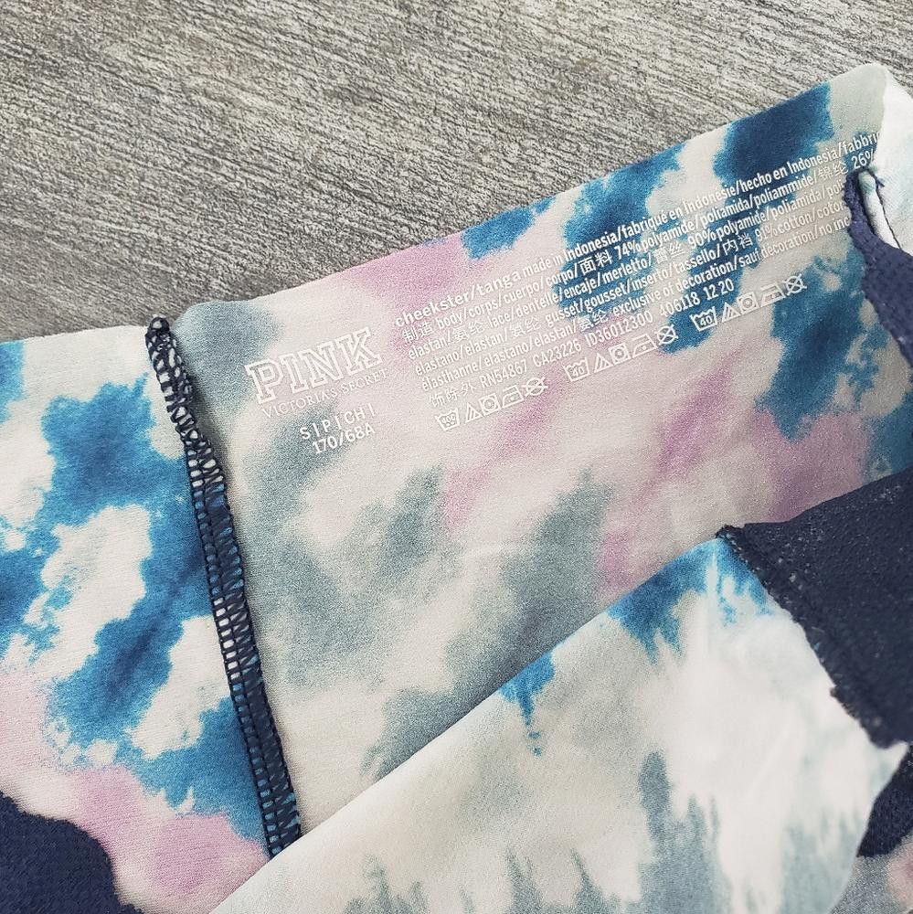 Designer Multicolored Tie Dyed VS Cheekster Panty Size ONE SIZE - 3 Thumbnail