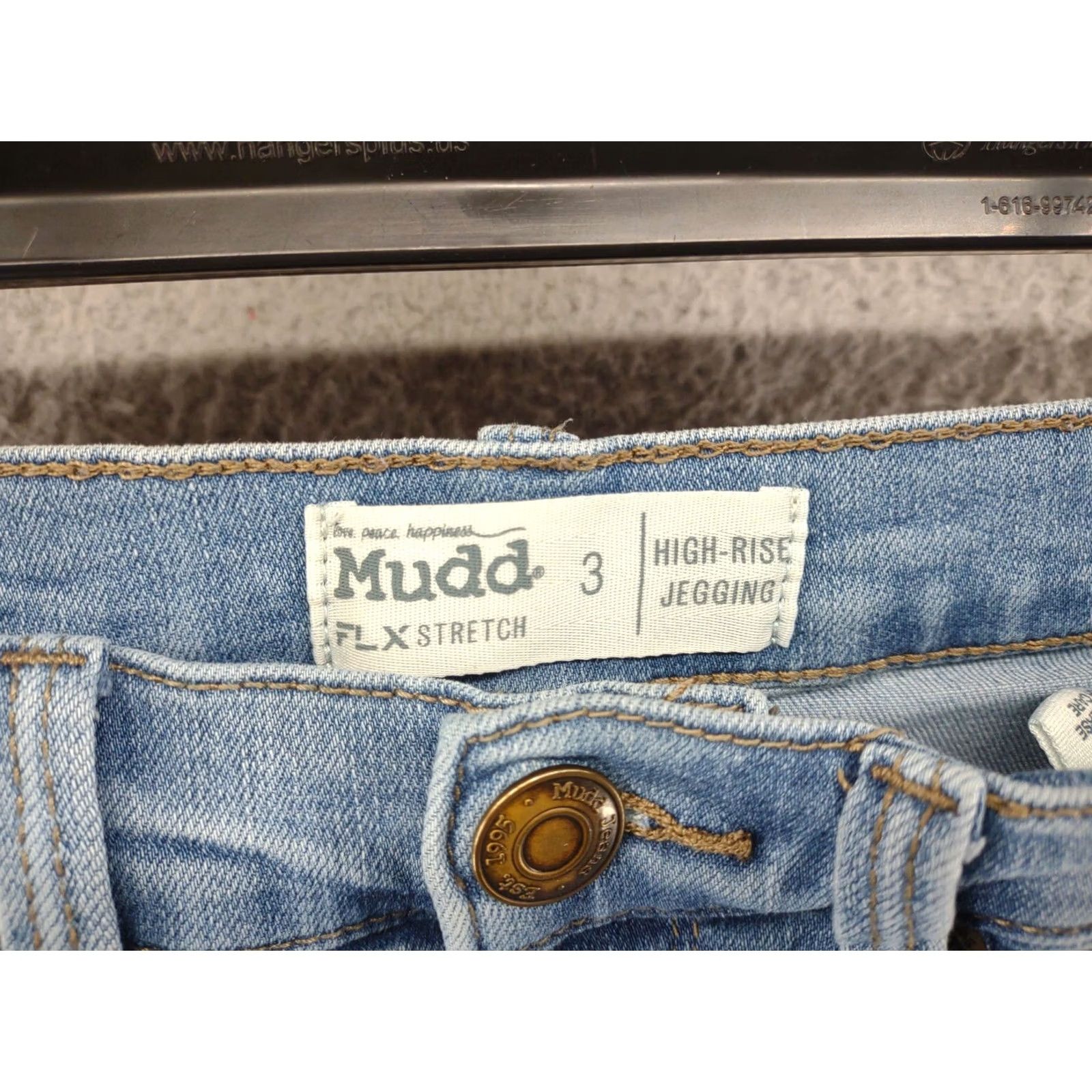 Vintage Mudd Women's Distressed High Rise Ankle Jeggings FLX Stretch Jeans SZ 3 Skinny Stretch Blue Denim 5-Pocket Womens Jegging Jeans Size 26" / US 2 / IT 38 - 4 Thumbnail