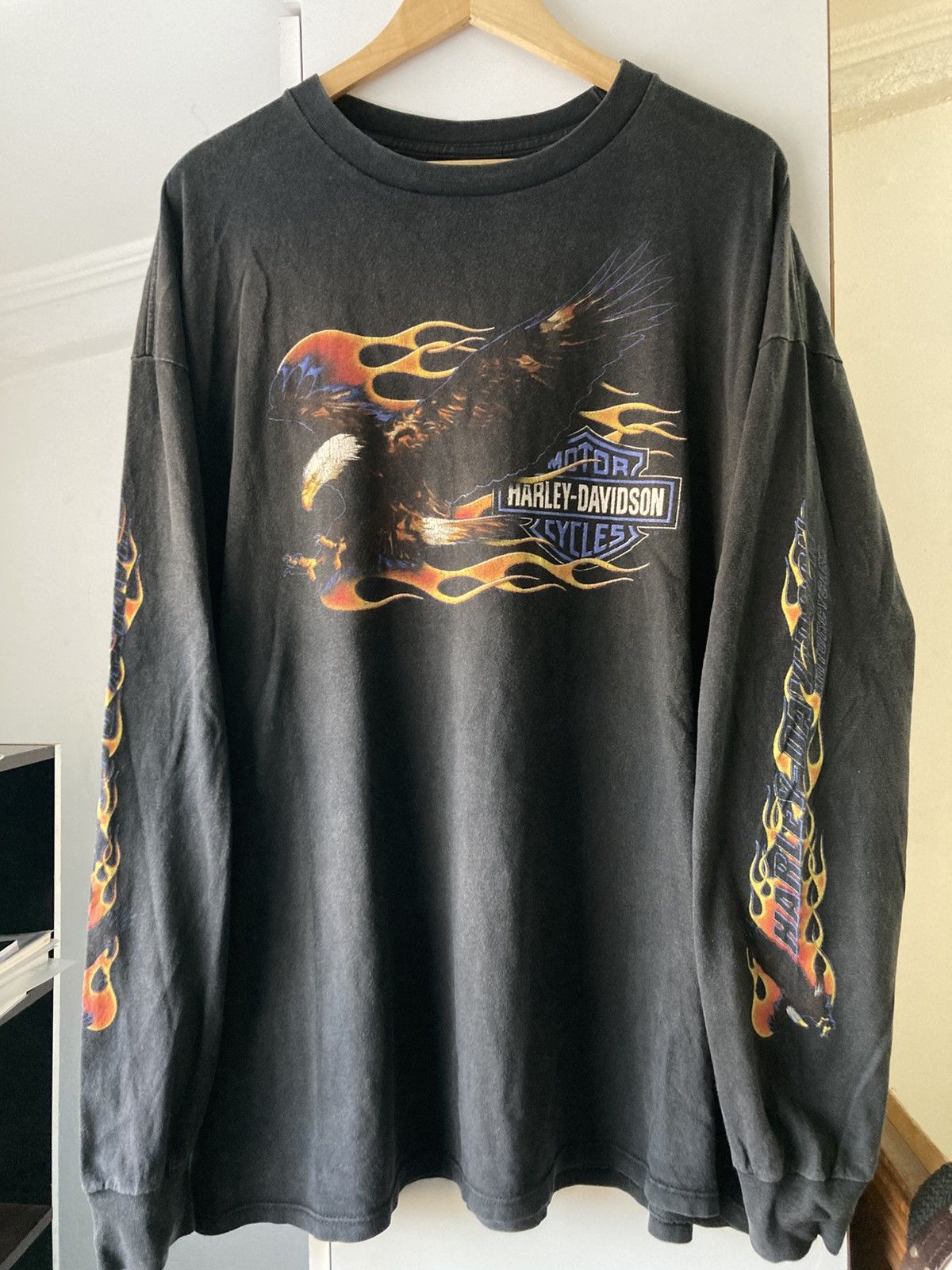 Harley Davidson harley davidson long sleeve eagle flames 1999 Size US XXL / EU 58 / 5 - 1 Thumbnail