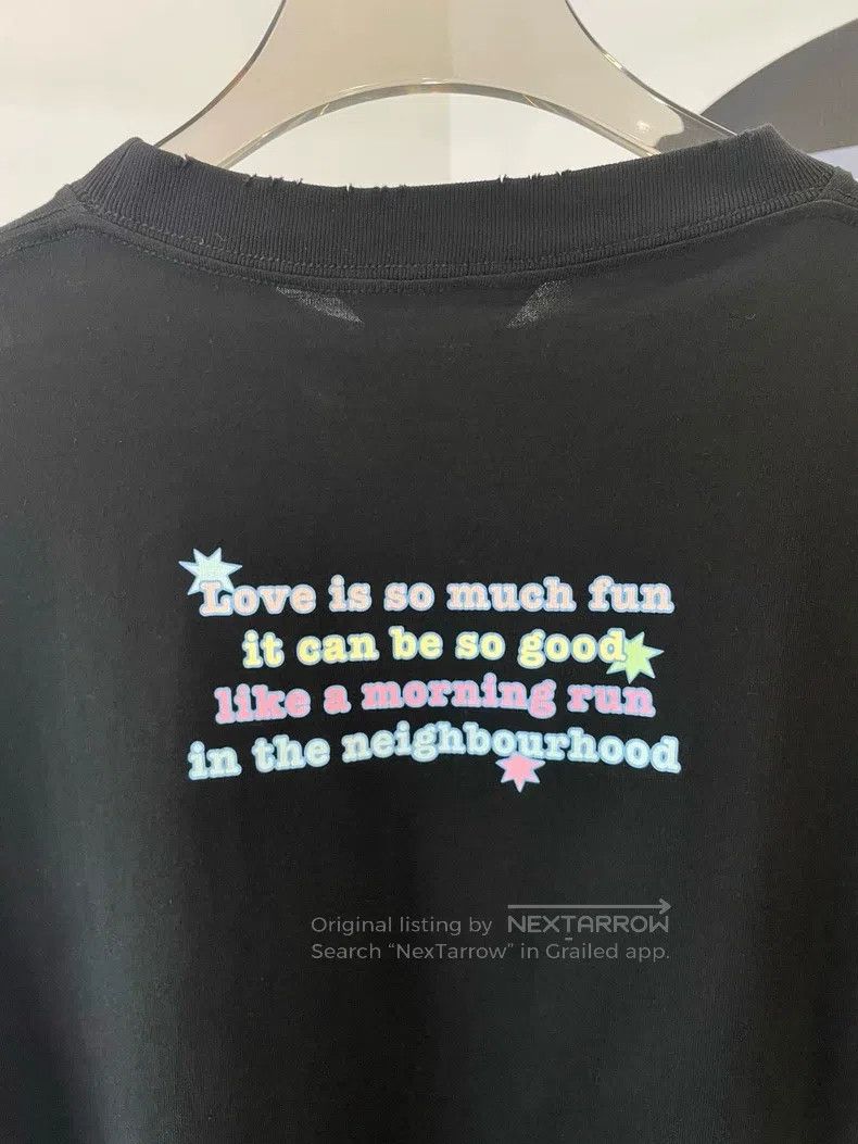 Balenciaga Balenciaga Letter Printed Pattern Black Short Sleeve T-Shi Size US S / EU 44-46 / 1 - 3 Thumbnail
