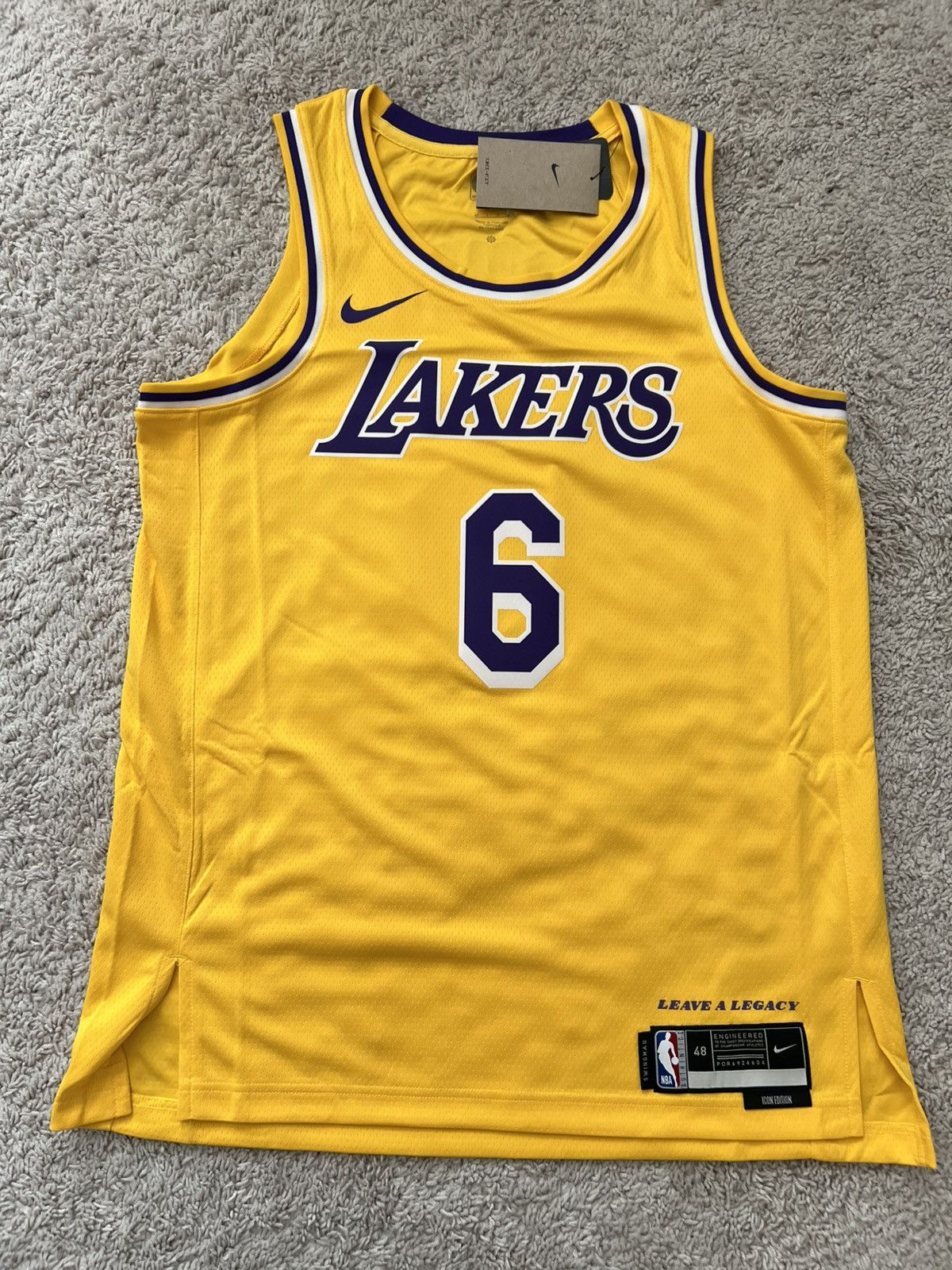 Nike Nike LA Lakers Lebron James #6 Swingman Icon Edition Jersey Size US L / EU 52-54 / 3 - 2 Thumbnail
