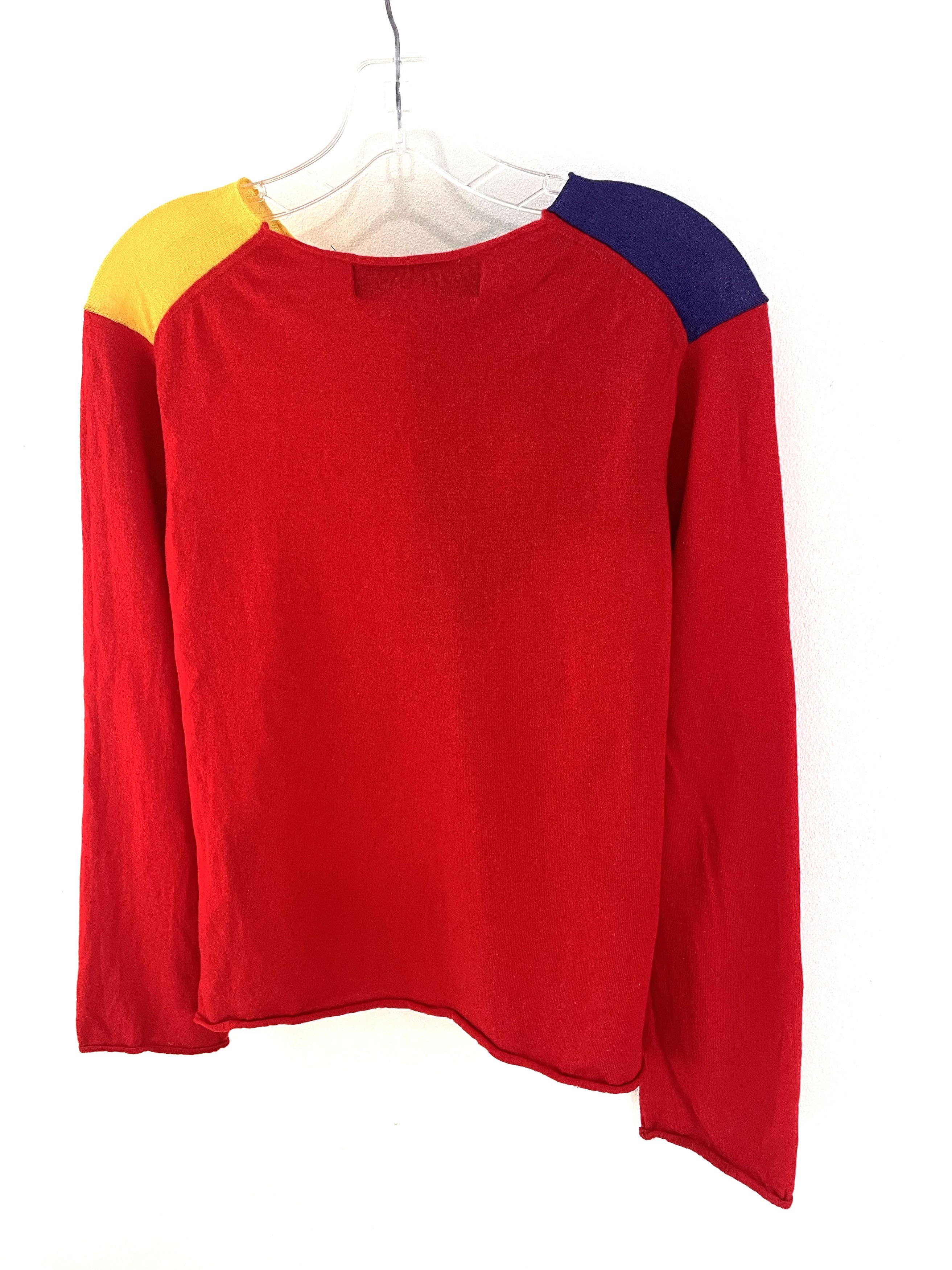 Comme des Garcons Homme Plus 2007 Abstract Face Sweater Size US S / EU 44-46 / 1 - 9 Thumbnail