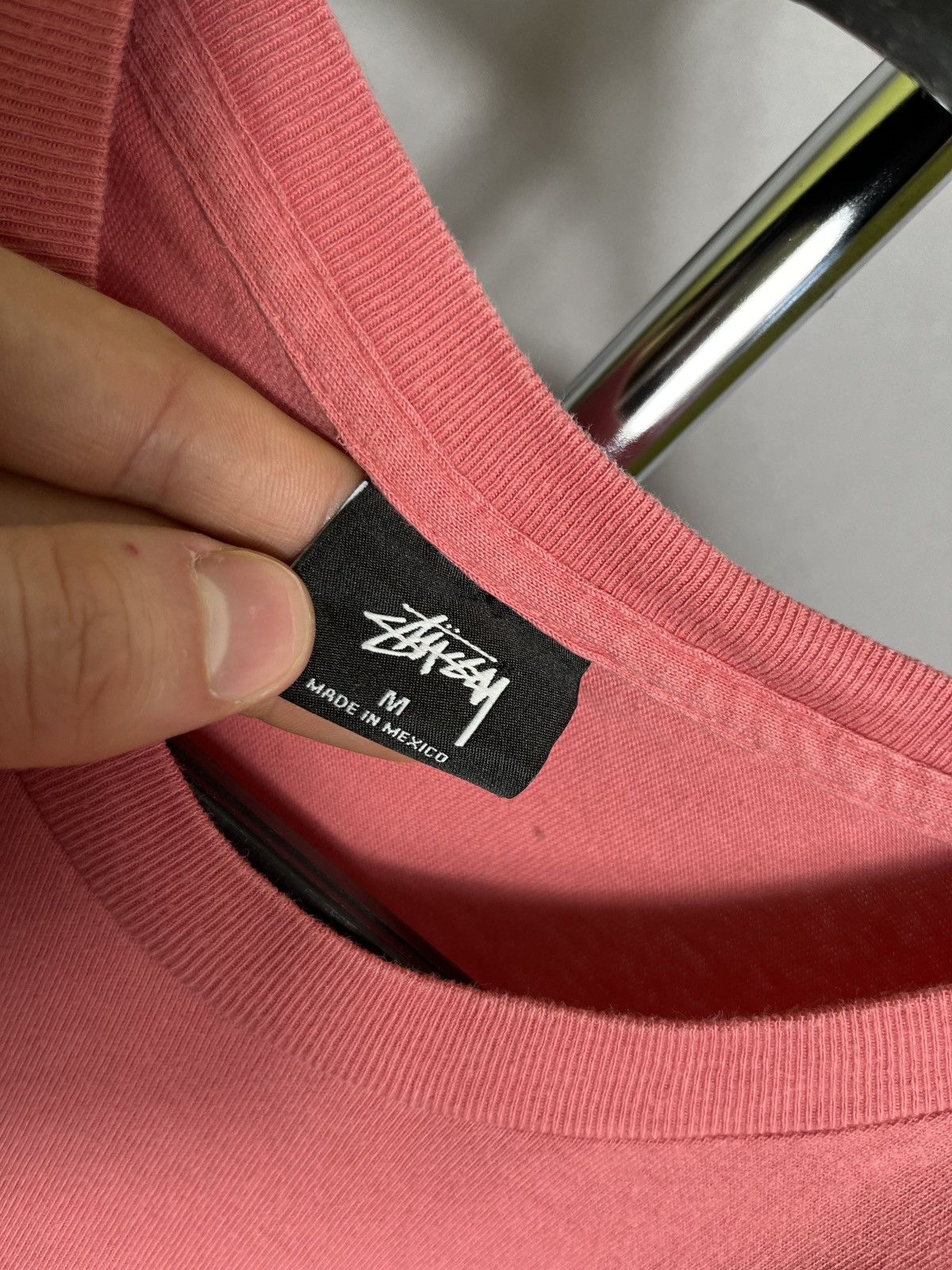 Stussy Stussy Pink Long Sleeve T Shirt Mens Cotton Size US M / EU 48-50 / 2 - 4 Thumbnail