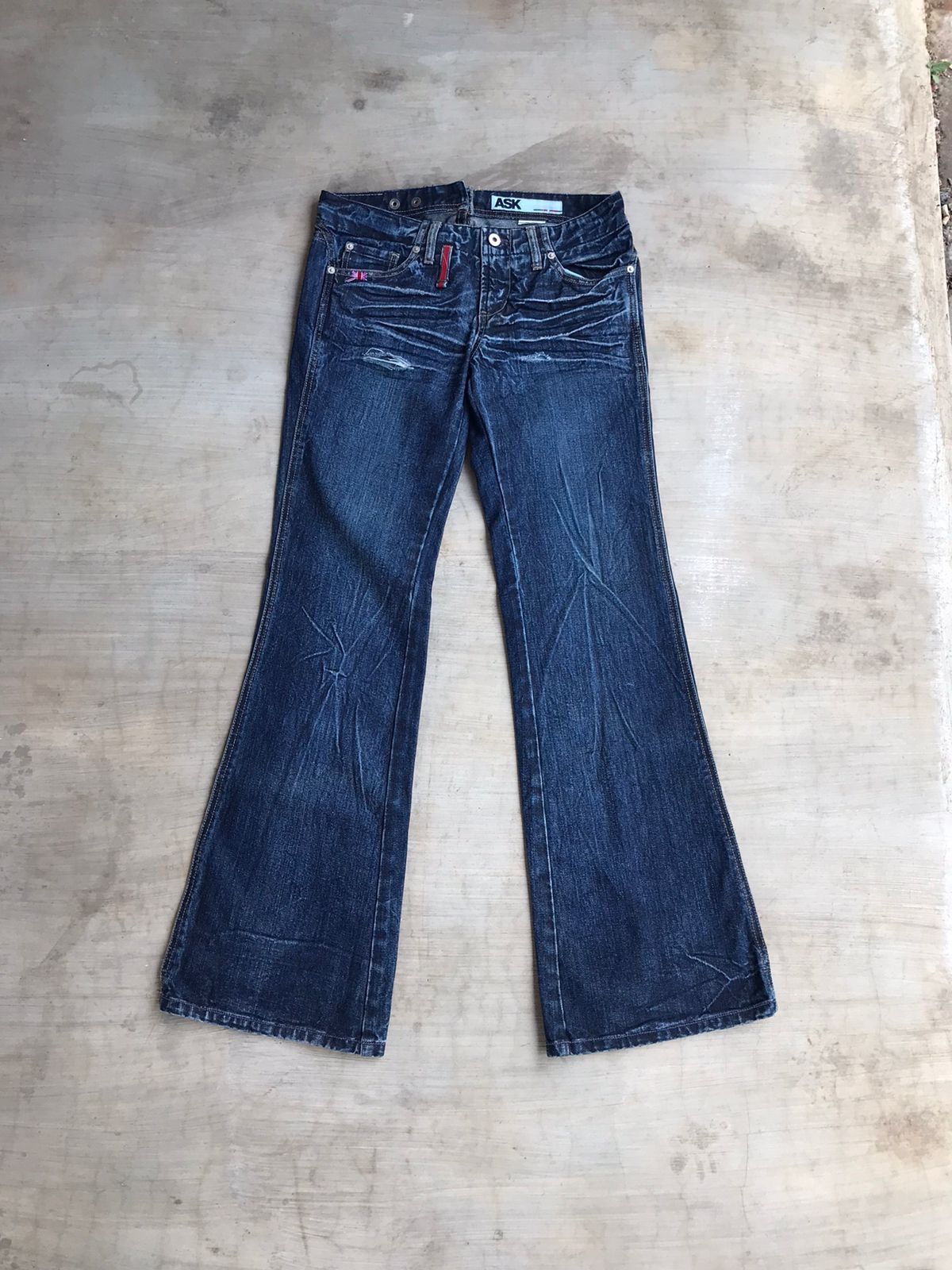 Japanese Brand × Vintage Vintage Flare Denim Pants - ASK Size US 31 - 2 Thumbnail