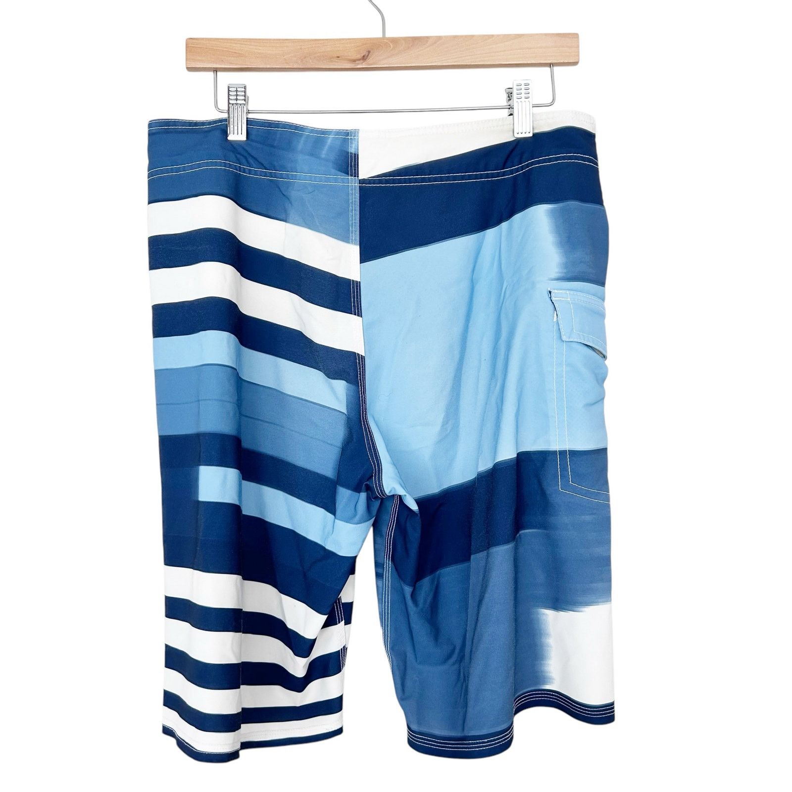 Oakley Oakley Blue Striped Board Shorts Bathing Suit Sz 32 Size US 32 / EU 48 - 6 Thumbnail