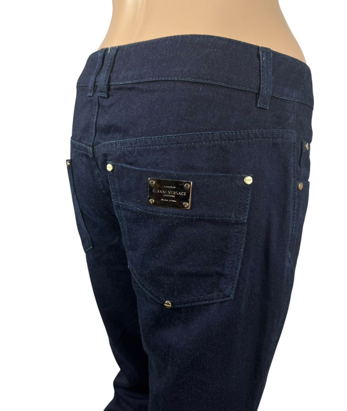 Versace Gianni Versace Couture Dark Blue Jeans Bootcut size 27 Size 27" / US 4 / IT 40 - 2 Thumbnail