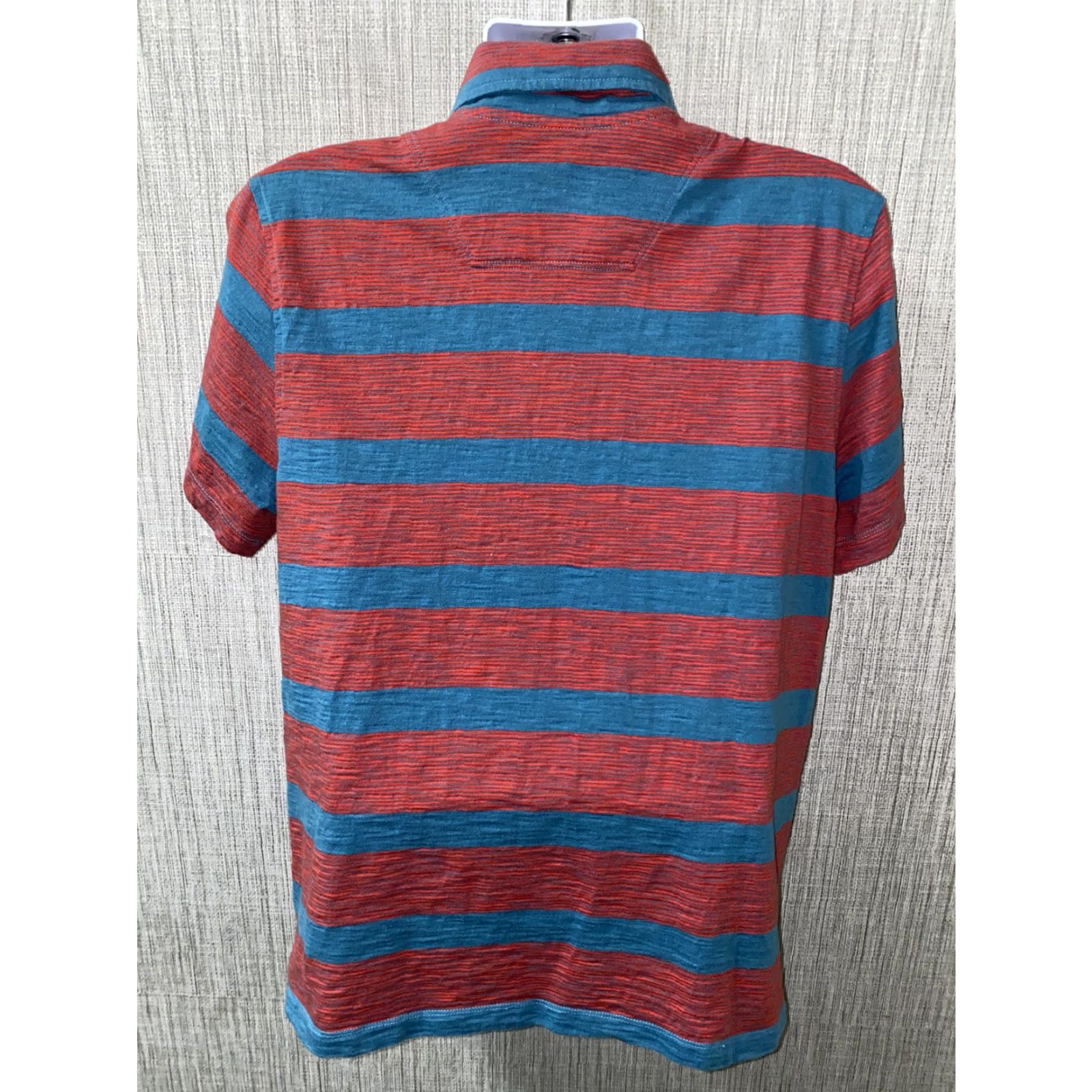 The North Face The North Face Polo Shirt Golf Short Sleeve Mens Size L Red/Blue Striped Polo Shirt - Men’s Regular Fit Size US L / EU 52-54 / 3 - 4 Thumbnail