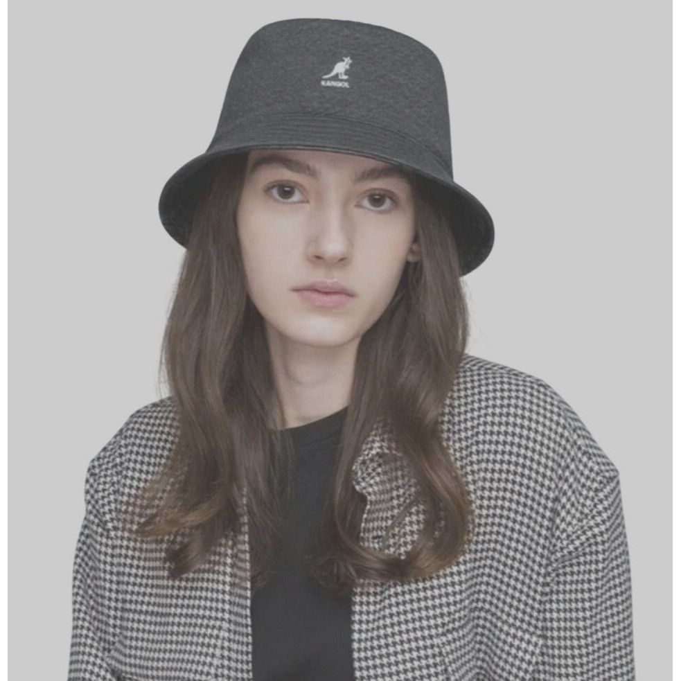 Kangol New Kangol Embossed Reversible Bucket Hat Gray Black XL Unis Size ONE SIZE - 10 Thumbnail