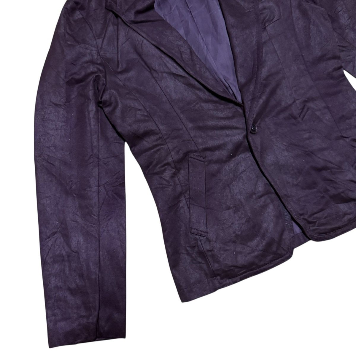 Tornado Mart Tornado Mart Glossy Minimalist Blazer Jacket Size 40R - 5 Thumbnail