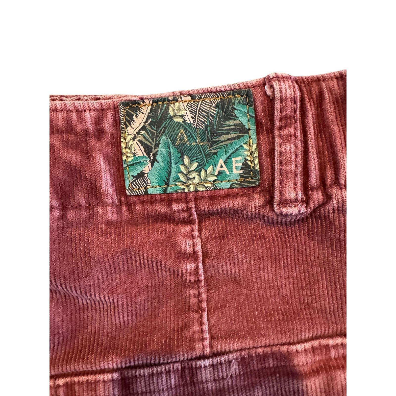 American Eagle Outfitters American Eagle Corduroy Mini Skirt Women’s XS Red Stretch Size 25" / US 0 / IT 36 - 6 Thumbnail