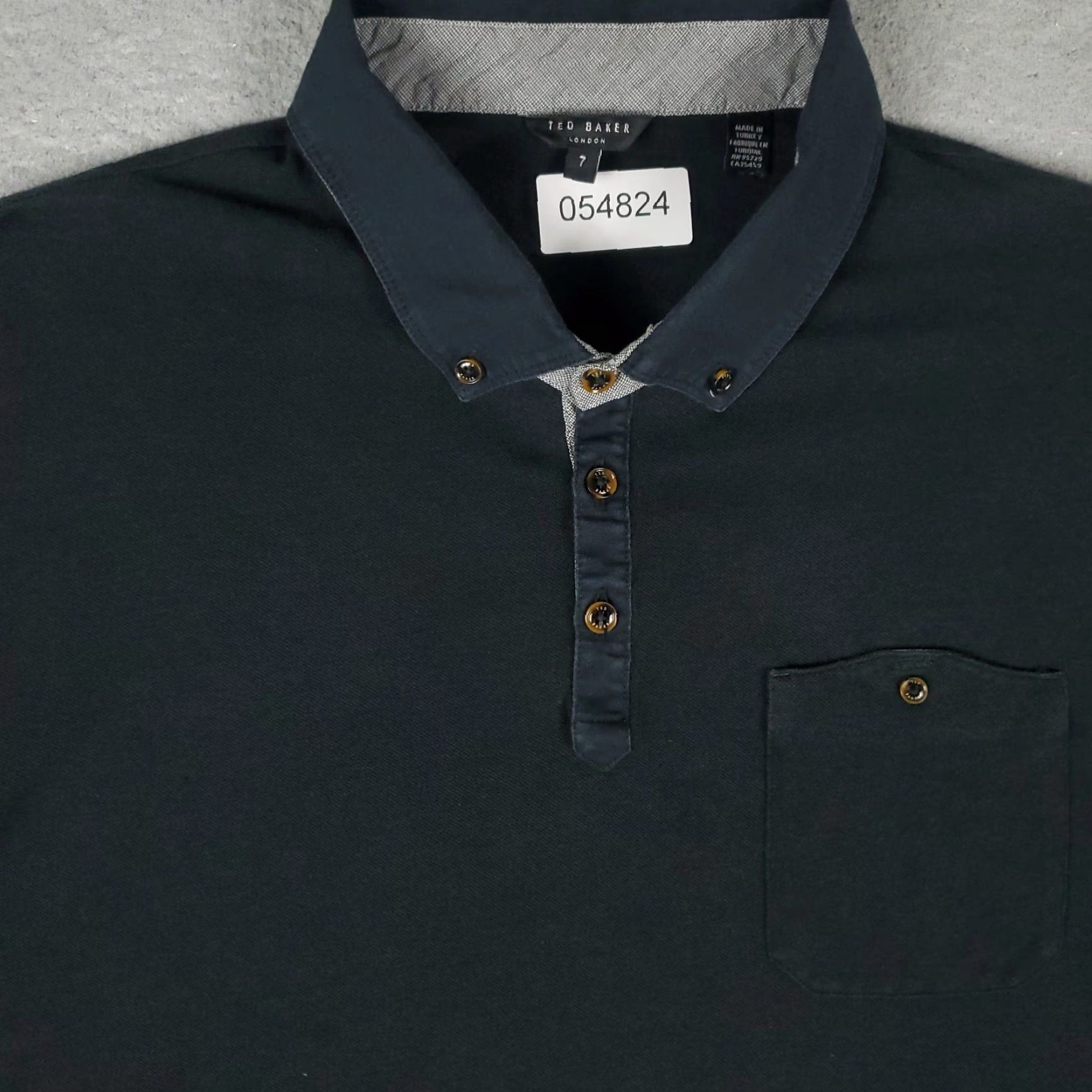 Ted Baker Ted Baker Polo Shirt Mens Size 7 Black Short Sleeve Casual Activewear Size US M / EU 48-50 / 2 - 2 Thumbnail