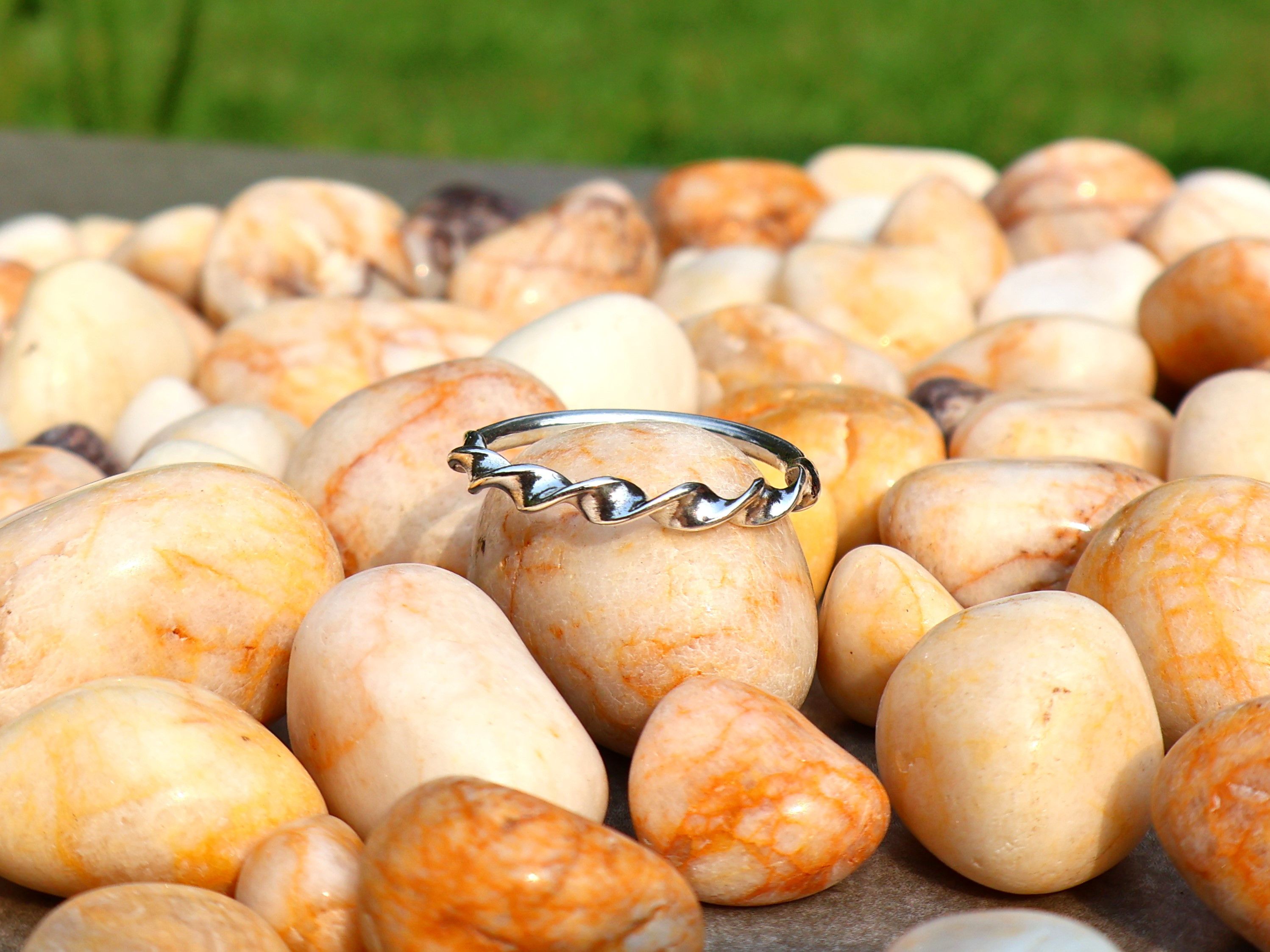 Handmade Twisted Wire Ring, Handmade Dainty Ring, 925 Sterling Silver Size ONE SIZE - 1 Thumbnail