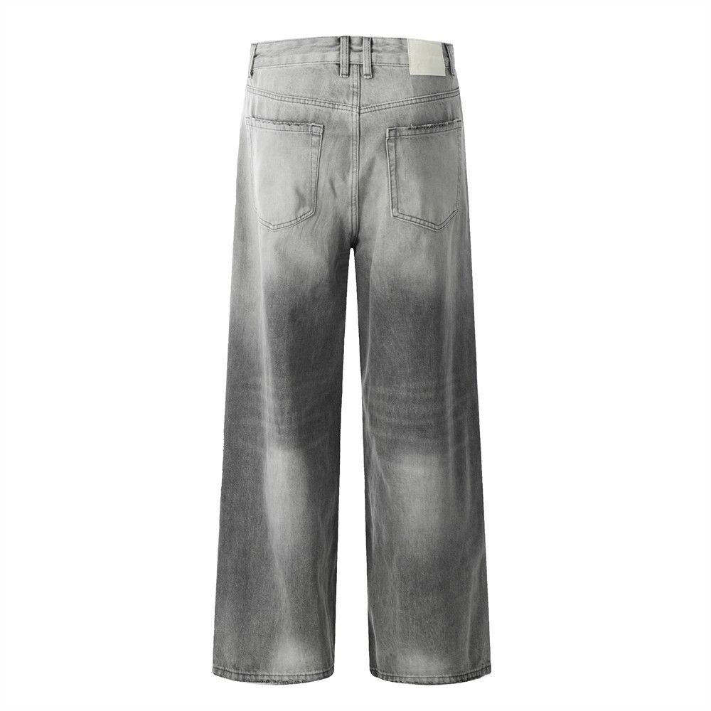 Japanese Brand × Jean Heavy washed punk distressed gradient jeans Size US 32 / EU 48 - 3 Thumbnail