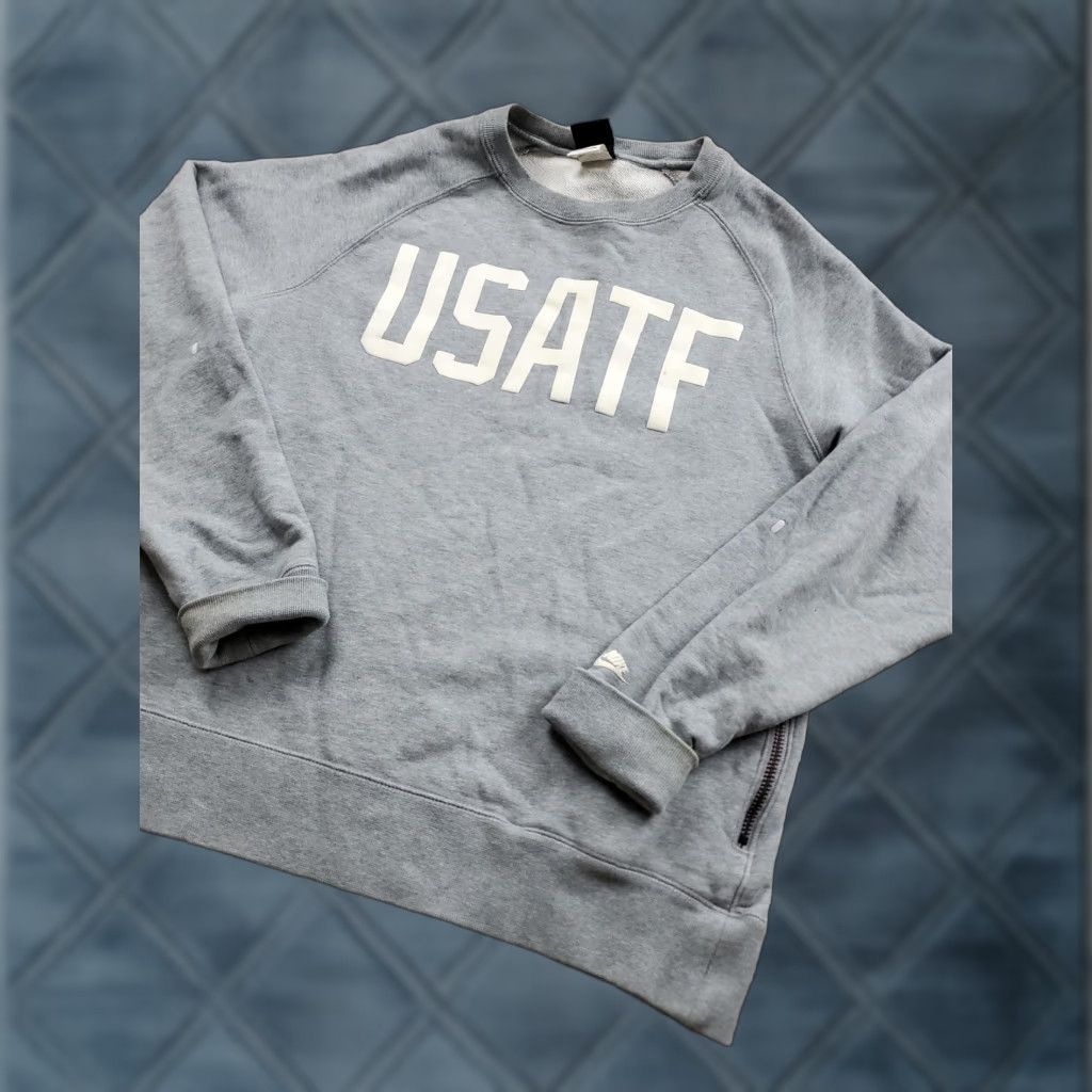 Nike Nike Sweatshirt Mens M Crew Neck Long Sleeve USATF Graphic Print Size US M / EU 48-50 / 2 - 1 Thumbnail