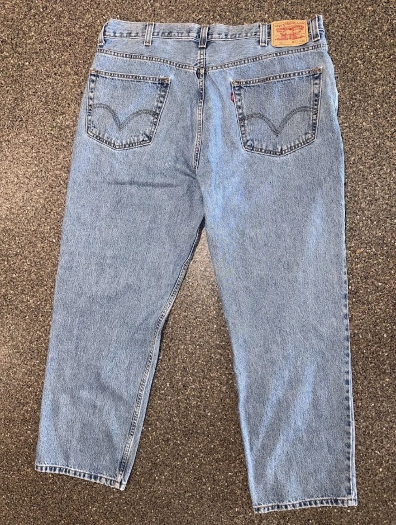 Levi's Vintage Levi’s 550 Relaxed Fit Jeans W42 L30 Light Blue Wash Size US 42 / EU 58 - 5 Thumbnail