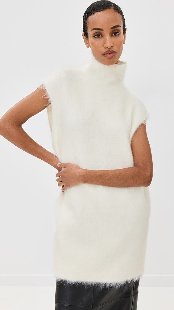 Marni o1y1125 Sleeveless Sweater in White Size S / US 4 / IT 40 - 2 Thumbnail
