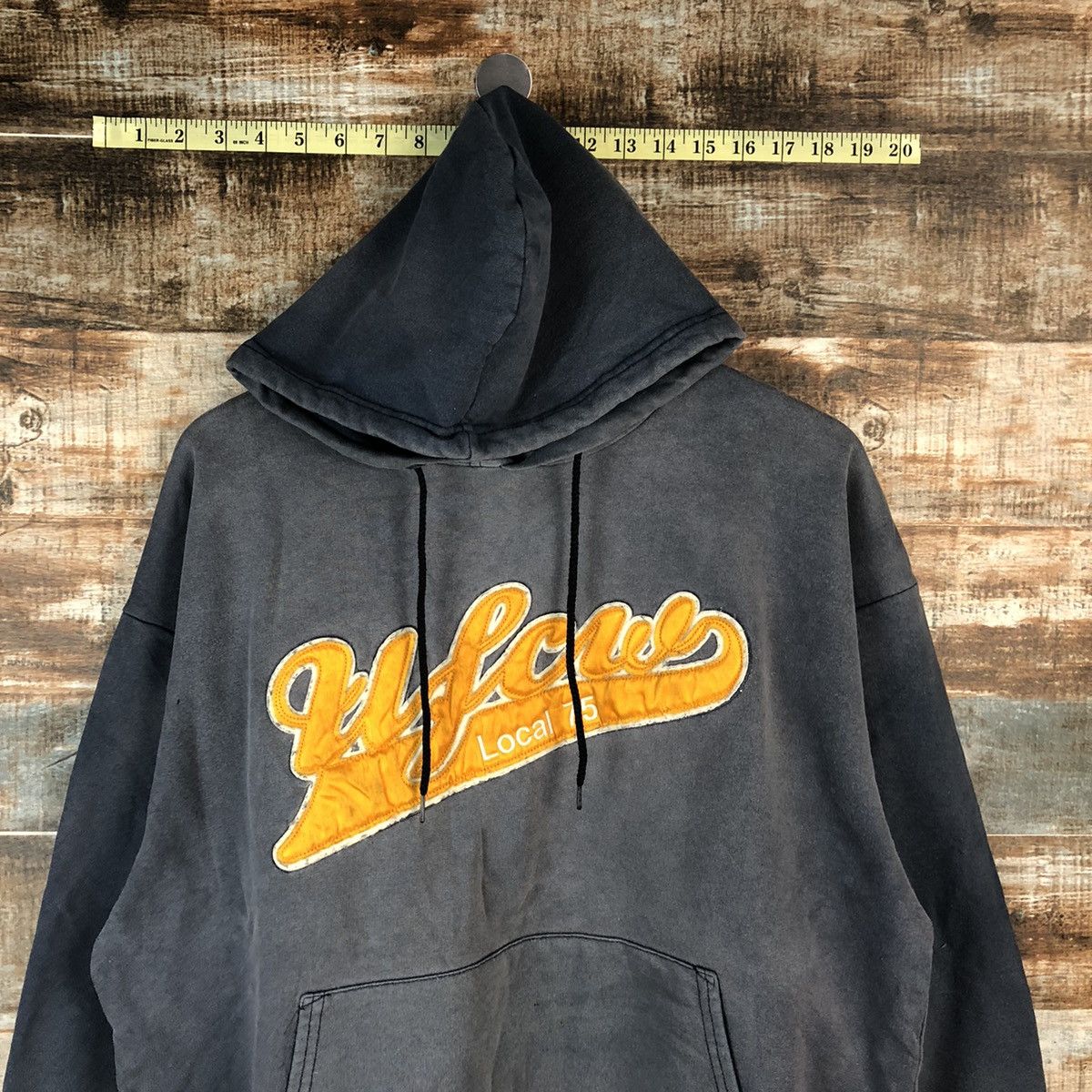 Vintage UFCW faded Grey Hoodie #A1388 Size US L / EU 52-54 / 3 - 5 Thumbnail